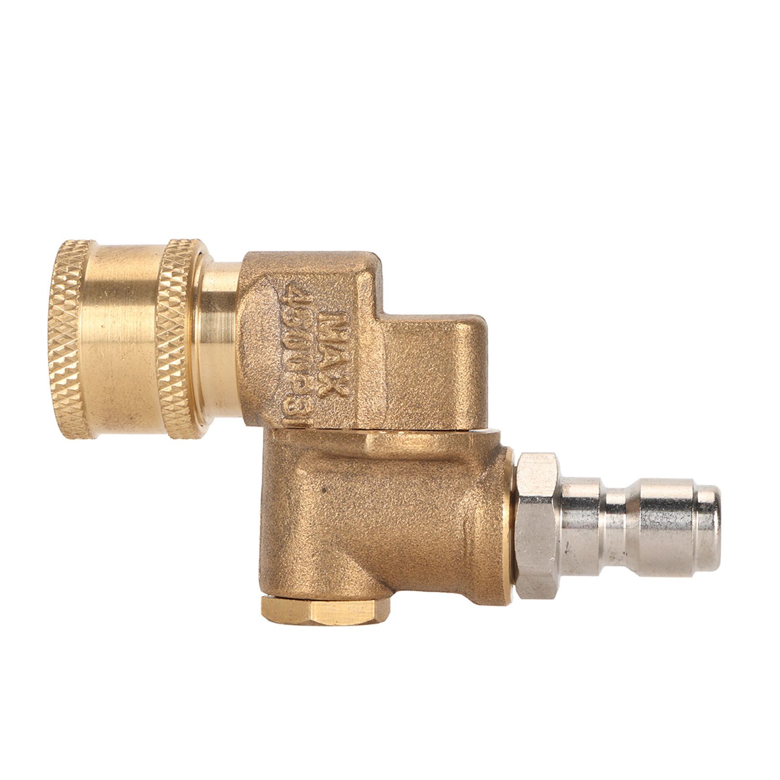 Quick Connecting Pivoting Coupler Attachment 1/4in for Pressure Washer Nozzle Adjustable 4500psi Garden Supplies 5 Level - Image 5