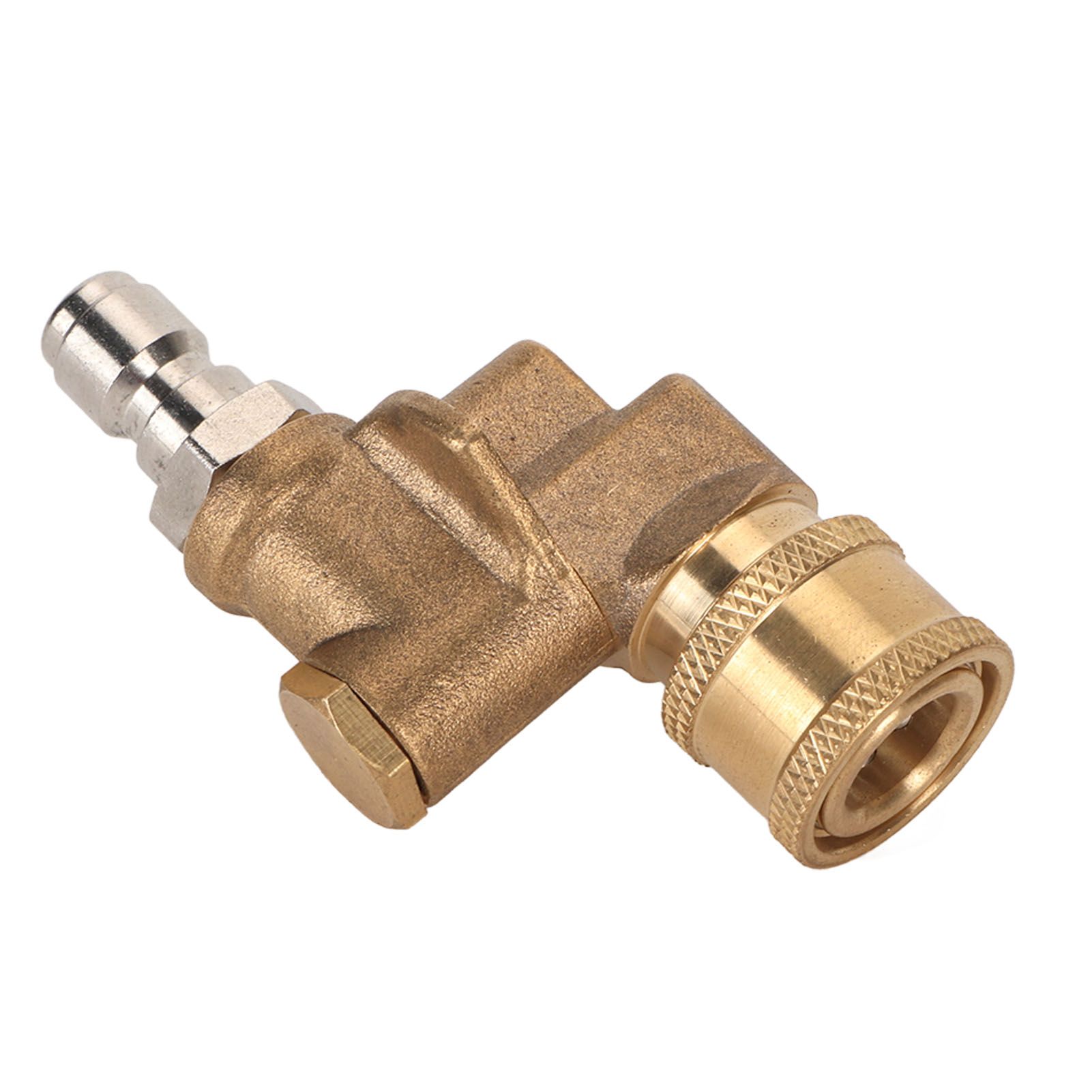 Quick Connecting Pivoting Coupler Attachment 1/4in for Pressure Washer Nozzle Adjustable 4500psi Garden Supplies 5 Level - Image 8