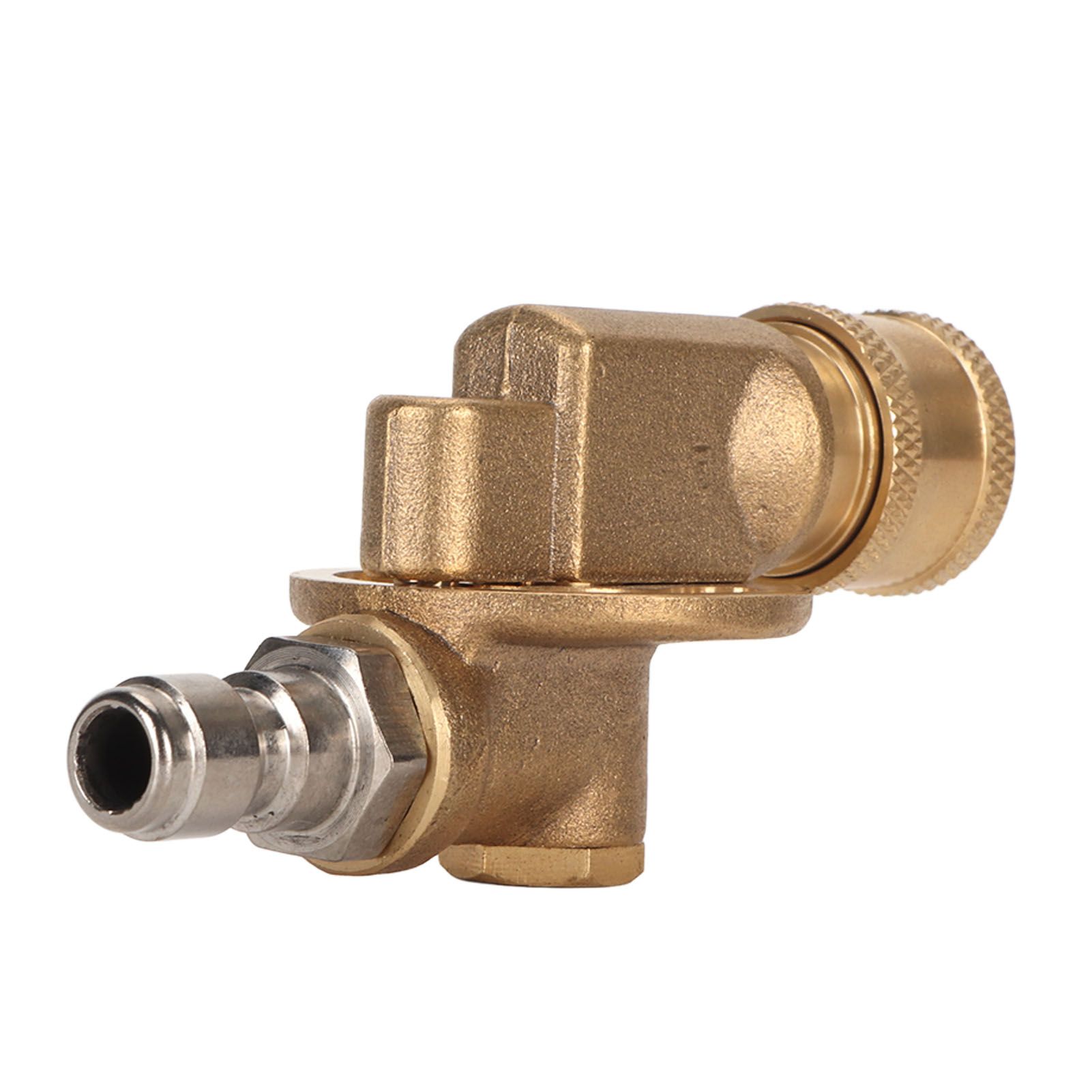 Quick Connecting Pivoting Coupler Attachment 1/4in for Pressure Washer Nozzle Adjustable 4500psi Garden Supplies 7 Level - Image 1