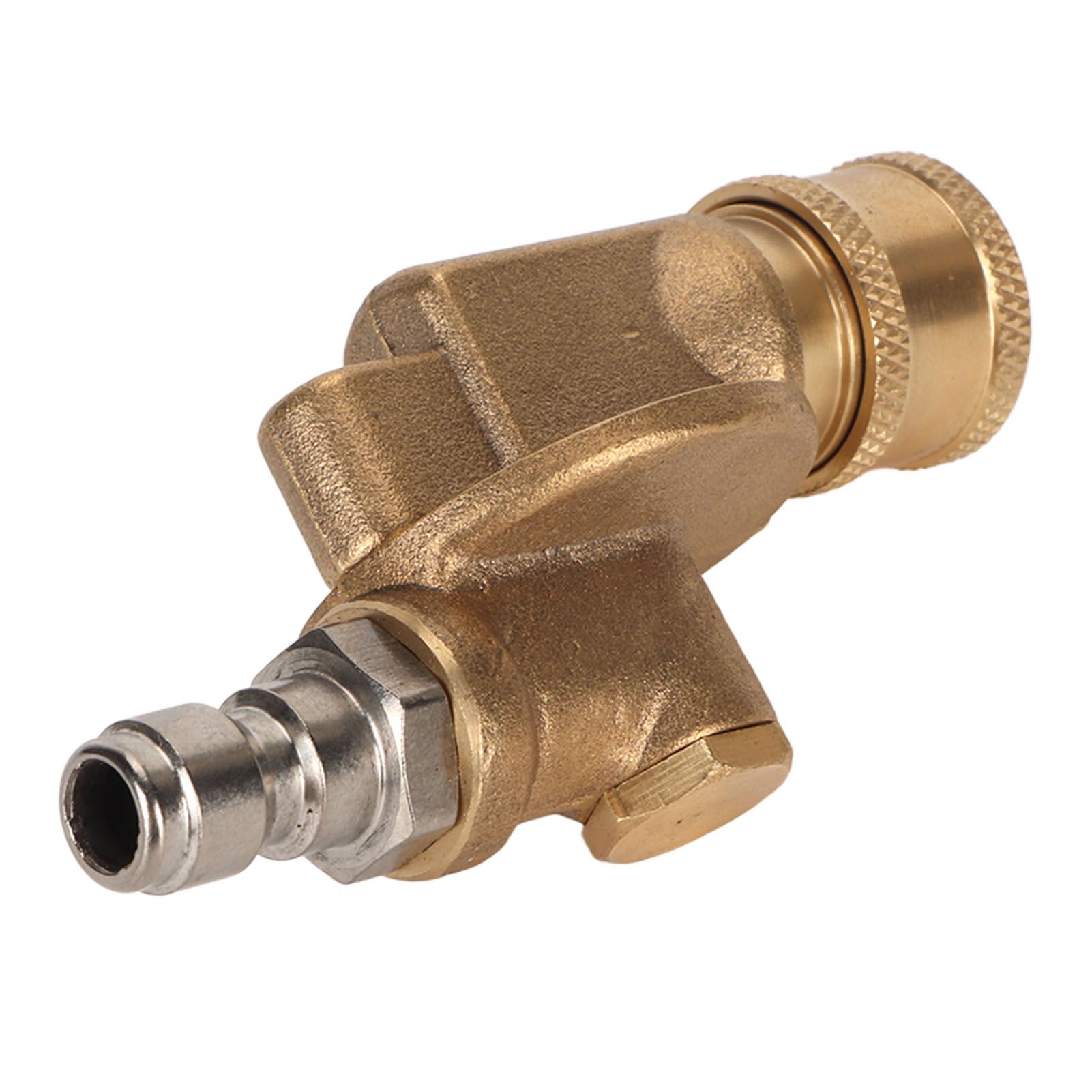 Quick Connecting Pivoting Coupler Attachment 1/4in for Pressure Washer Nozzle Adjustable 4500psi Garden Supplies 7 Level - Image 3