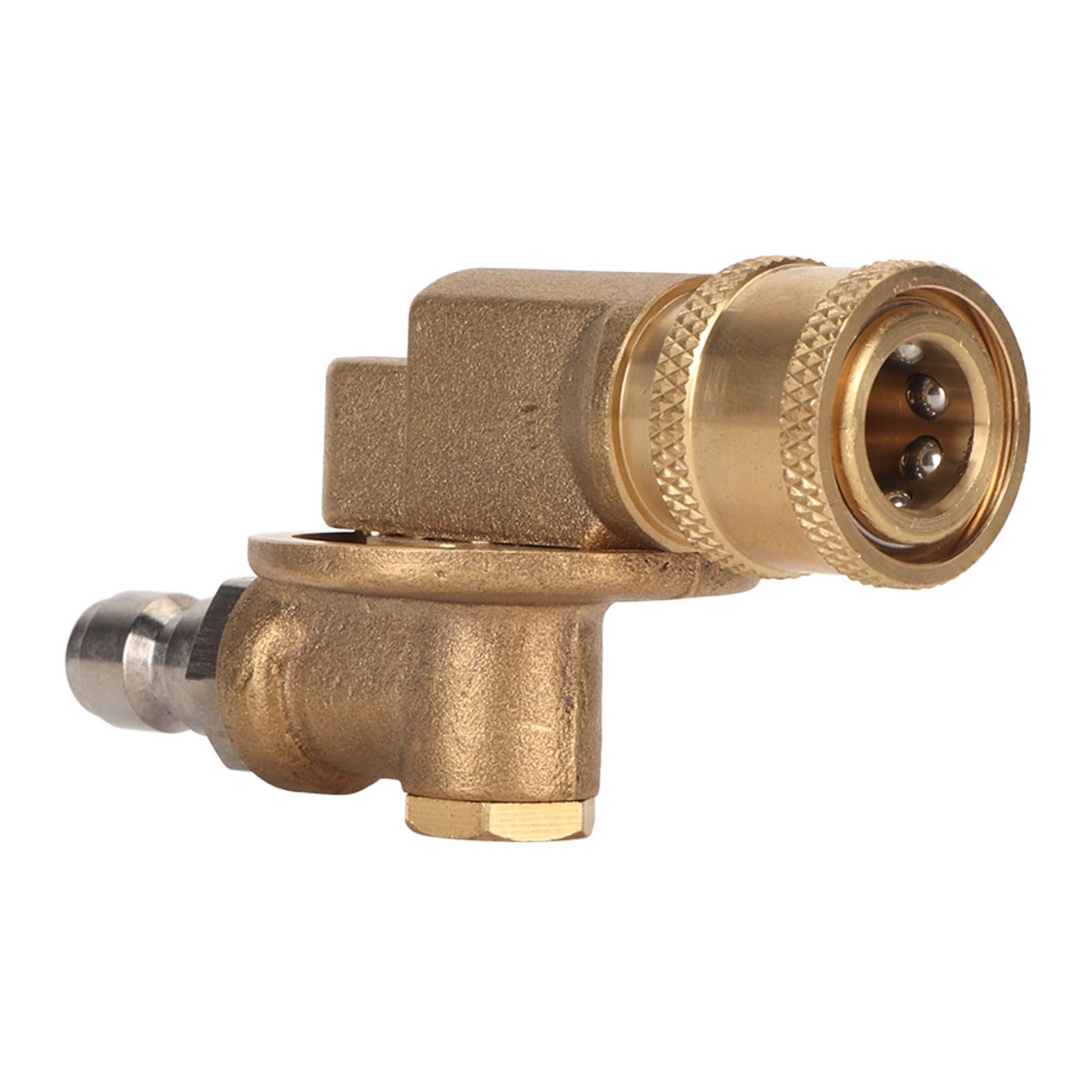 Quick Connecting Pivoting Coupler Attachment 1/4in for Pressure Washer Nozzle Adjustable 4500psi Garden Supplies 7 Level - Image 5