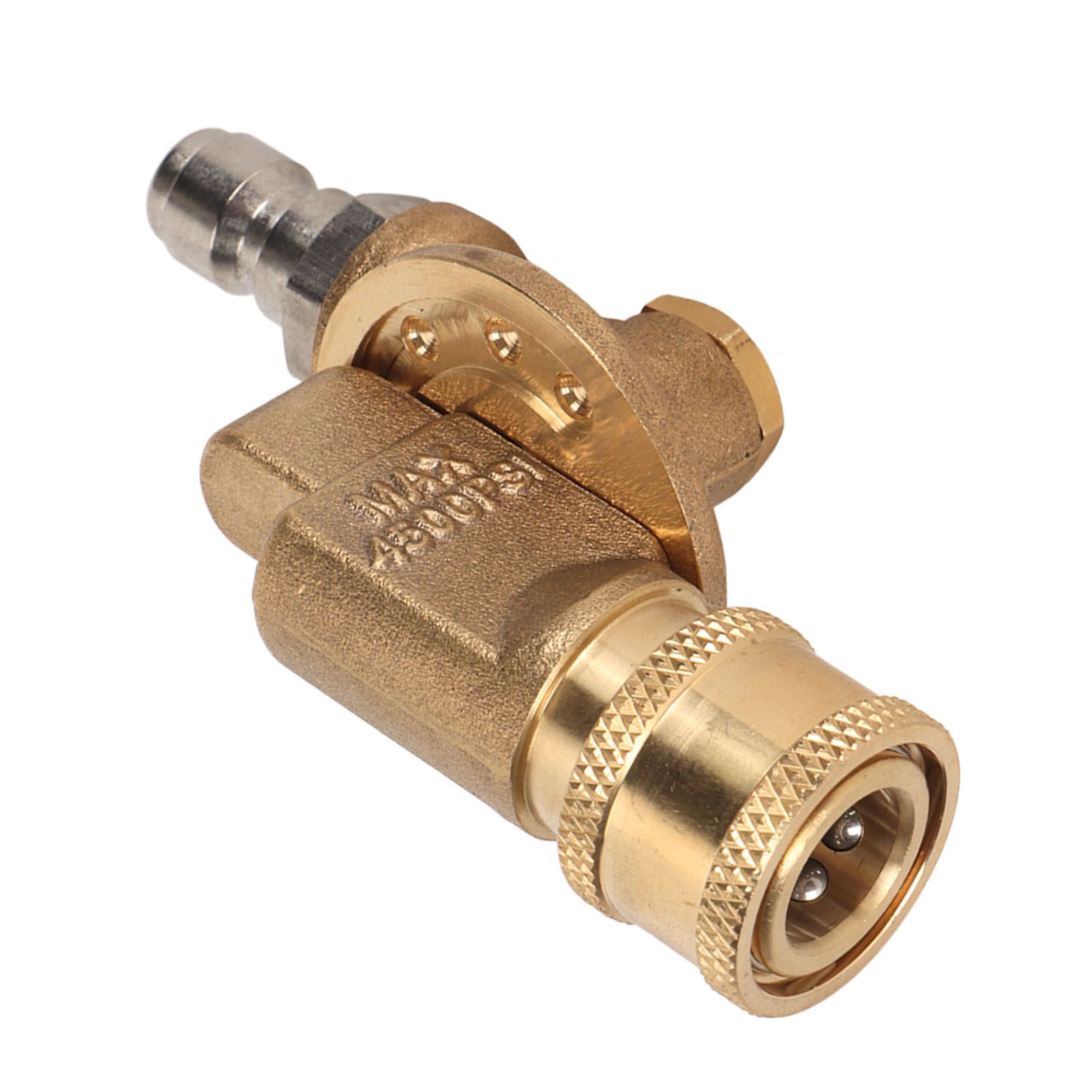Quick Connecting Pivoting Coupler Attachment 1/4in for Pressure Washer Nozzle Adjustable 4500psi Garden Supplies 7 Level - Image 6
