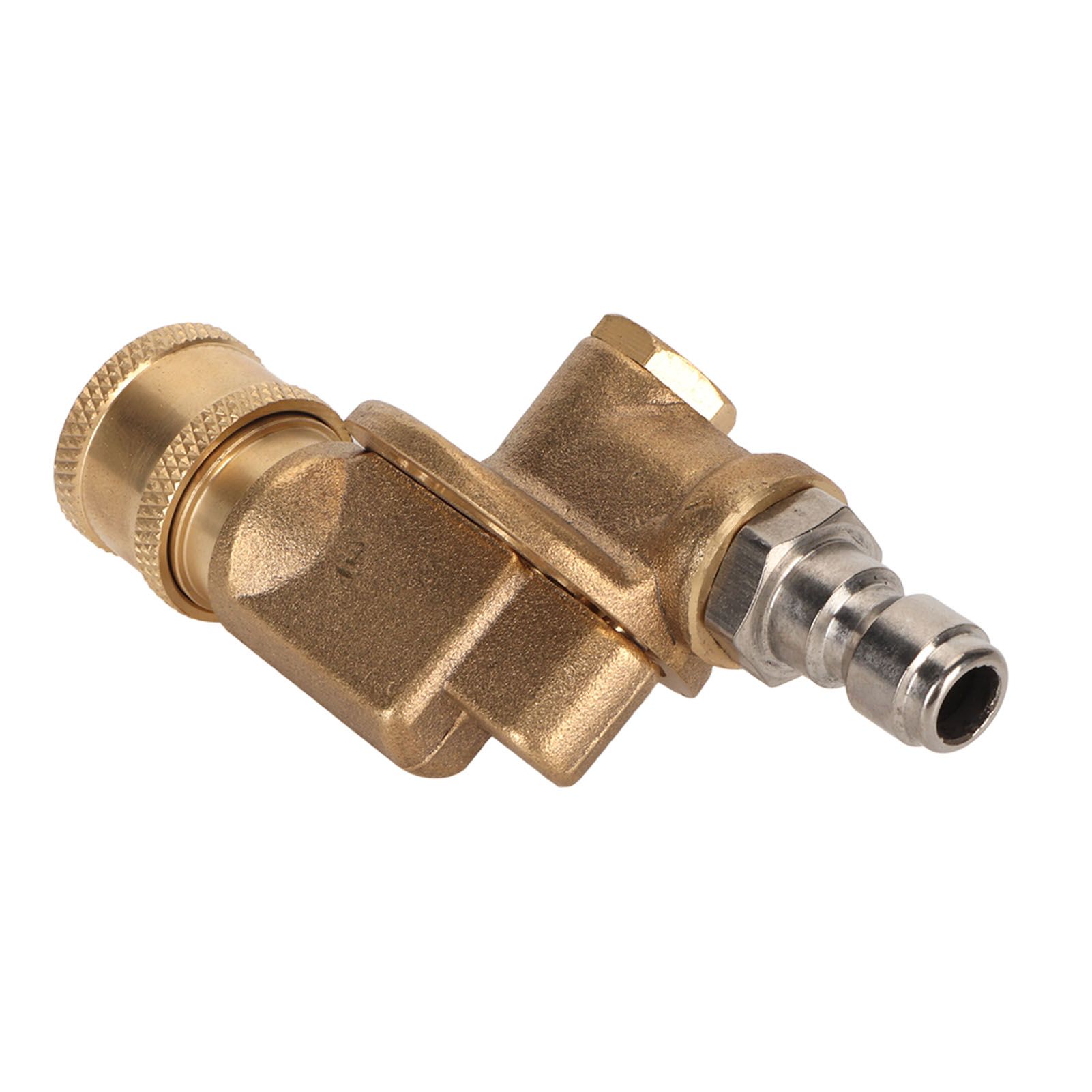 Quick Connecting Pivoting Coupler Attachment 1/4in for Pressure Washer Nozzle Adjustable 4500psi Garden Supplies 7 Level - Image 7