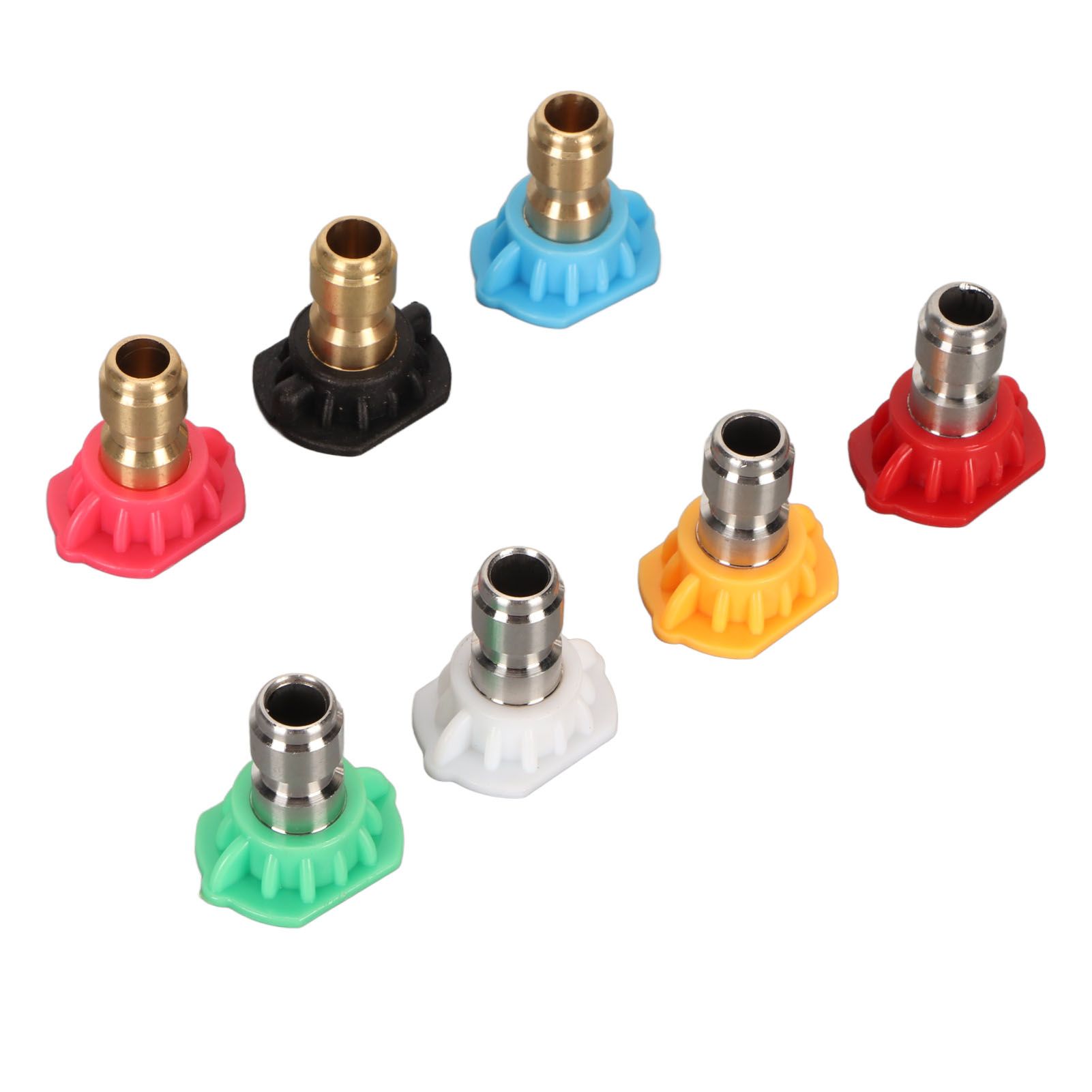 High Pressure Water Gun Nozzle 1/4 Inch 7 Colors Fan Shaped Multifunctional Pressure Washer Spray Nozzle - Image 2