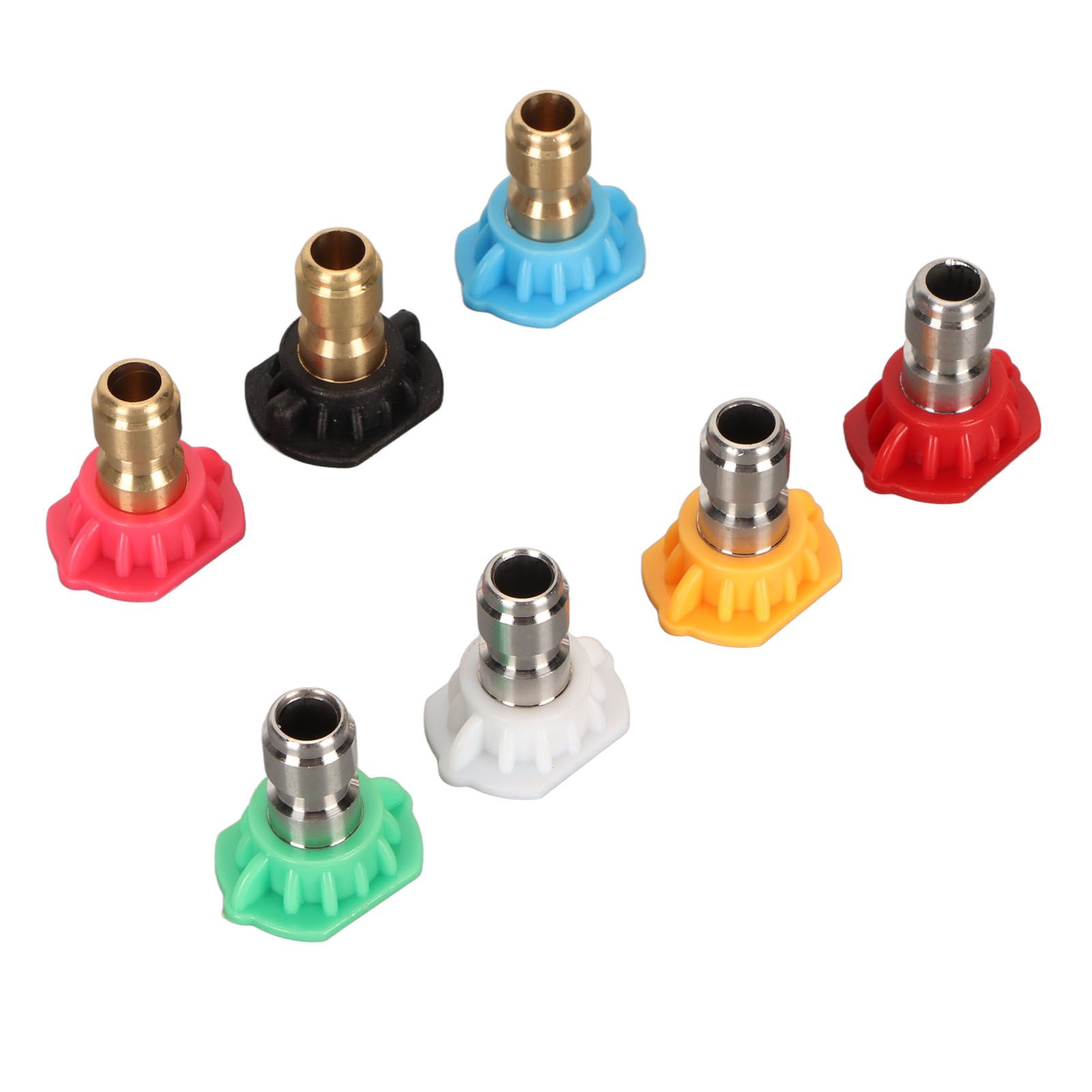 High Pressure Water Gun Nozzle 1/4 Inch 7 Colors Fan Shaped Multifunctional Pressure Washer Spray Nozzle - Image 6