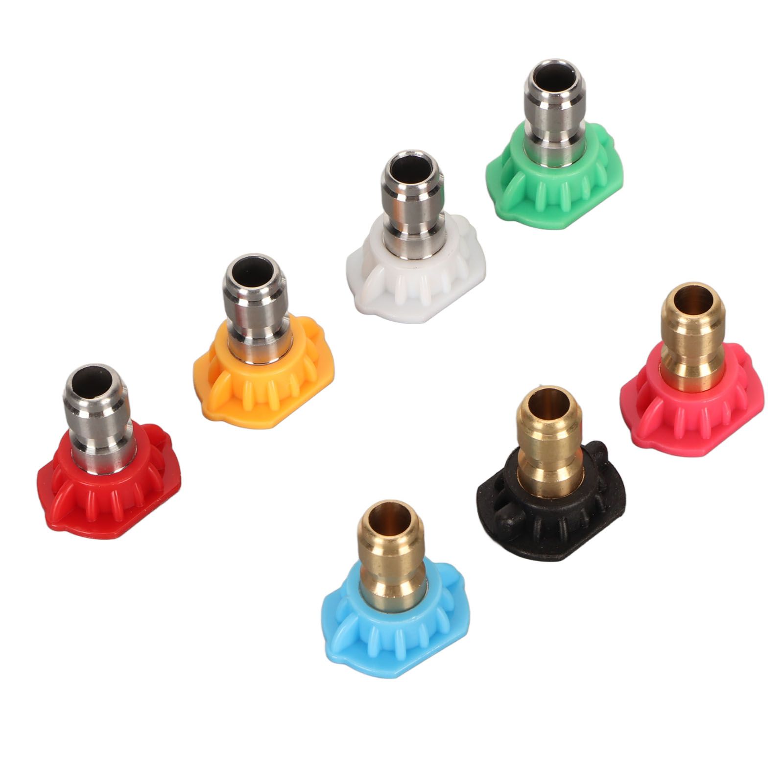 High Pressure Water Gun Nozzle 1/4 Inch 7 Colors Fan Shaped Multifunctional Pressure Washer Spray Nozzle - Image 8