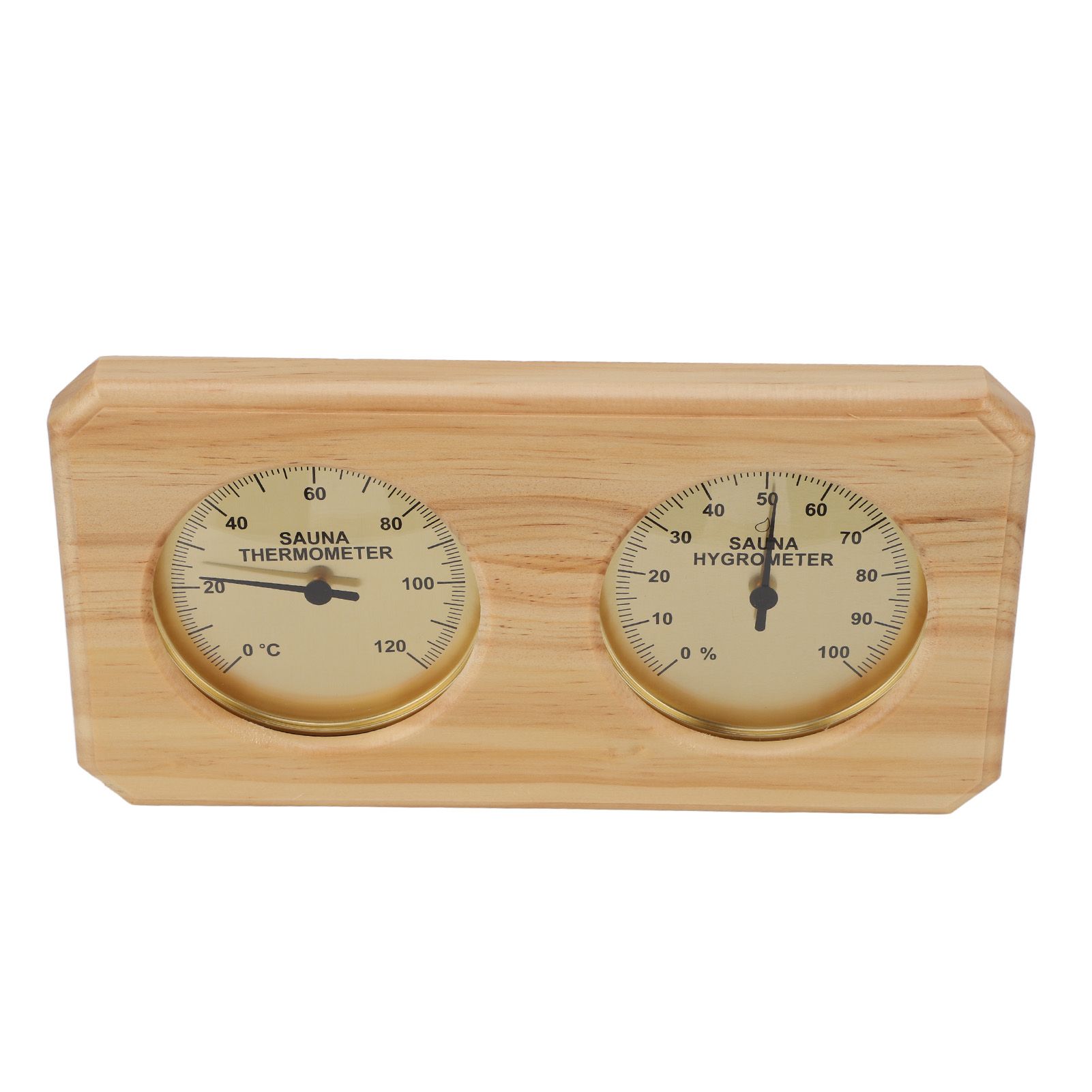 Wooden Sauna Thermometer Hygrometer 2 in 1 Humidity Temperature Measurement Indoor Thermometer Humidity Gauge for Hotel Sauna Room - Image 2