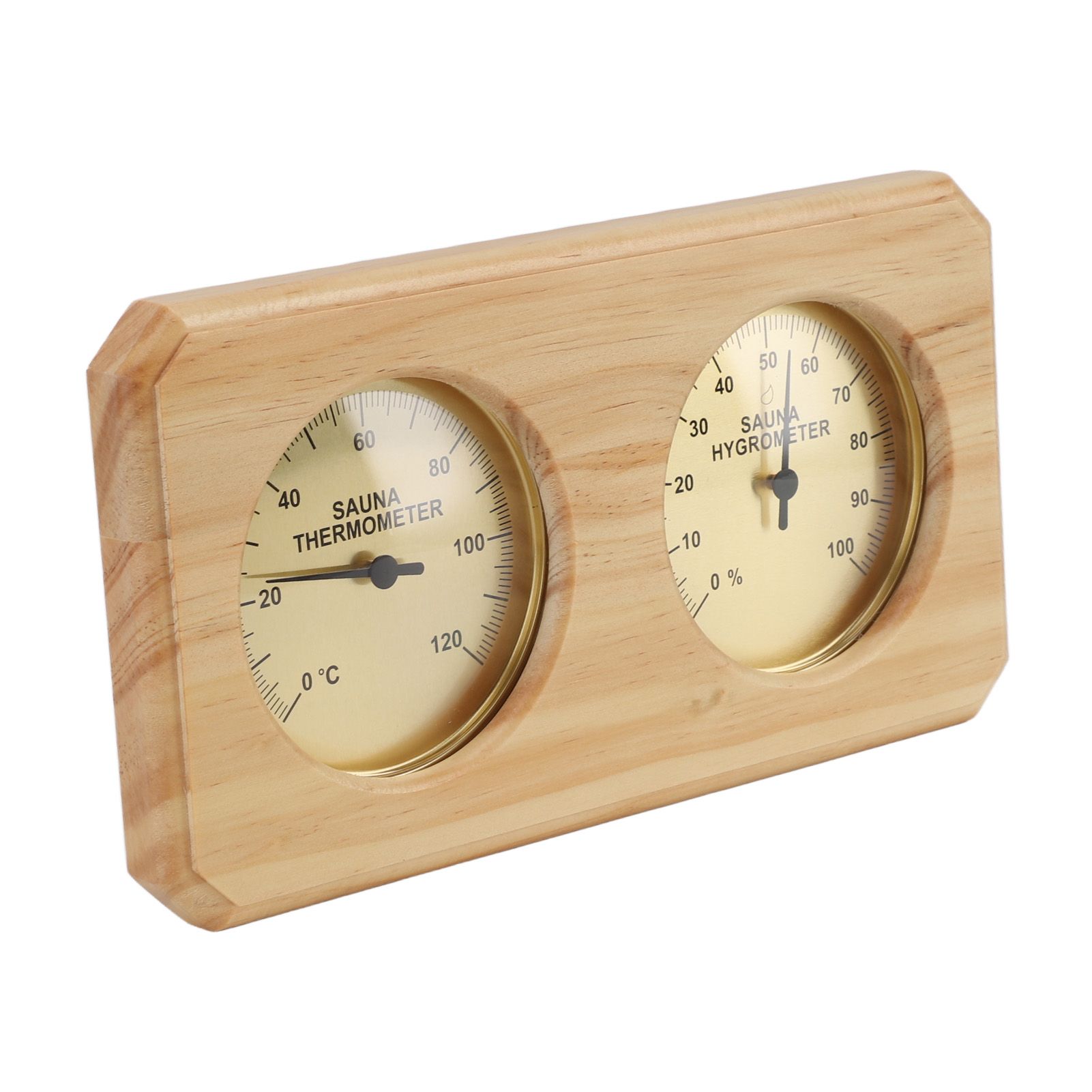 Wooden Sauna Thermometer Hygrometer 2 in 1 Humidity Temperature Measurement Indoor Thermometer Humidity Gauge for Hotel Sauna Room - Image 3