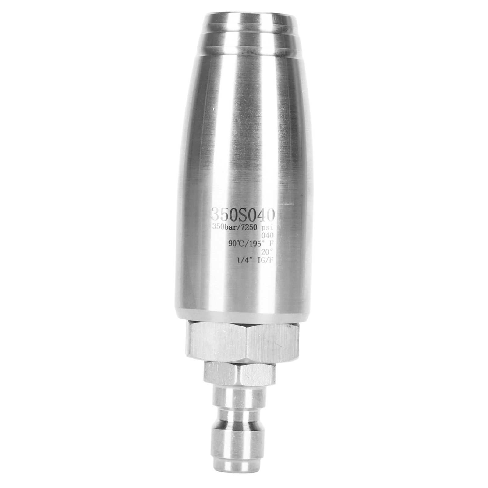 High Pressure Rotary Nozzle 1/4inch Quick Connector 350bar Stainless Steel Pressure Washer Rotating Nozzle for Car Home Garden - Image 1