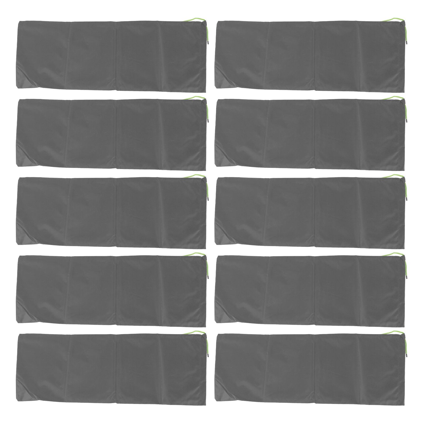 10pcs Flood Sandbags Professional Empty Rain Proof Drawstring Flood Control Sandbags for House Door Garage Basement Grey - Image 1