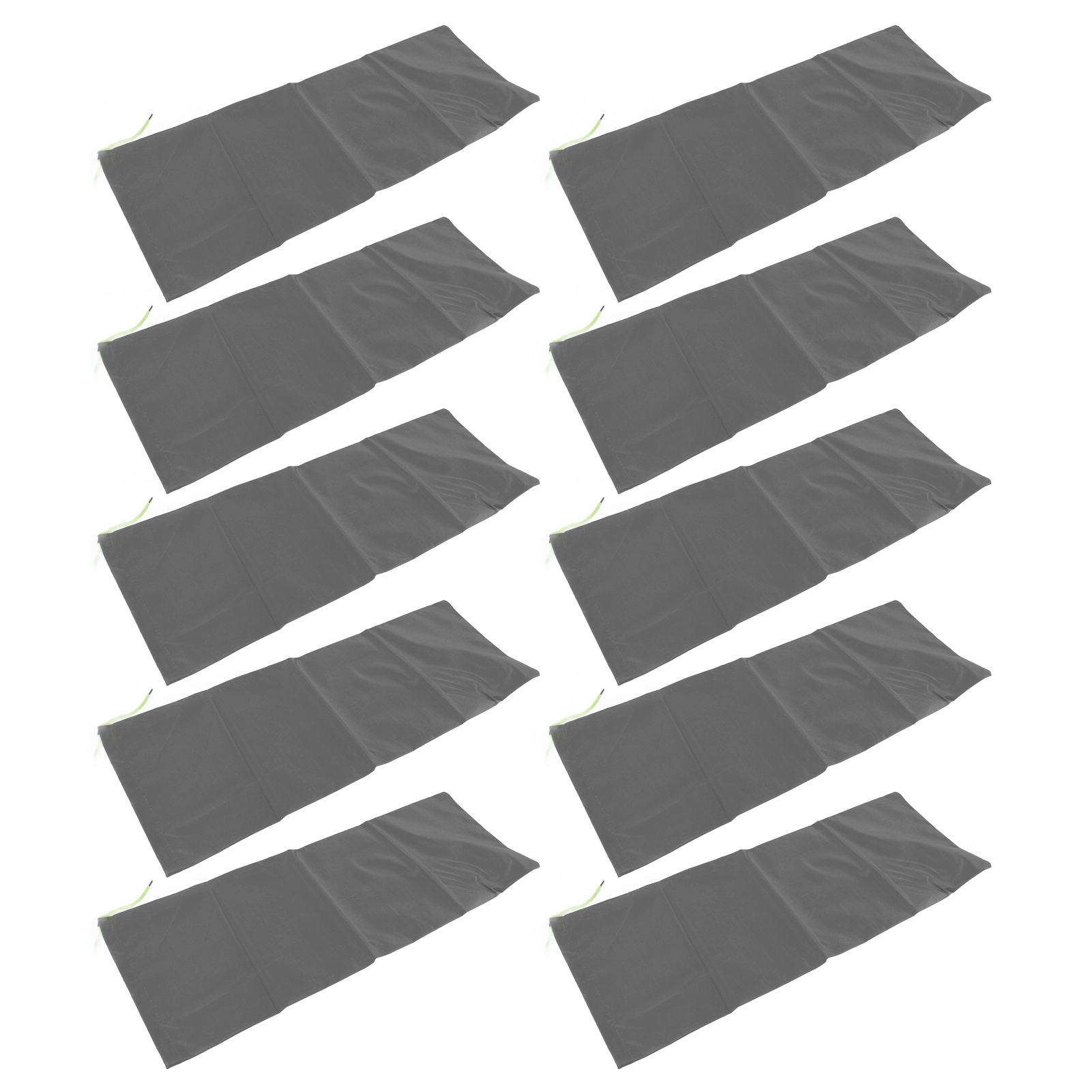 10pcs Flood Sandbags Professional Empty Rain Proof Drawstring Flood Control Sandbags for House Door Garage Basement Grey - Image 5