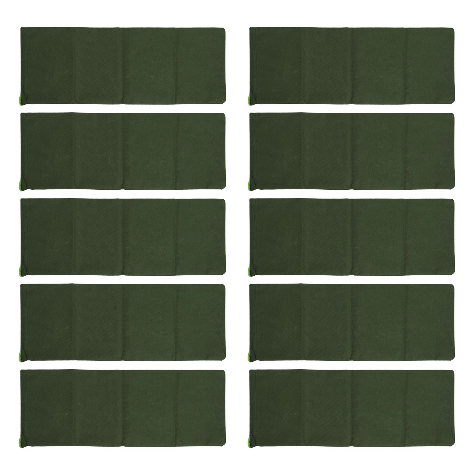 10pcs Flood Sandbags 600D Polyester Flood Prevention Bag Reusable Flood Barrier Bag for House Door Window Garage Basement Dark Green - Image 1