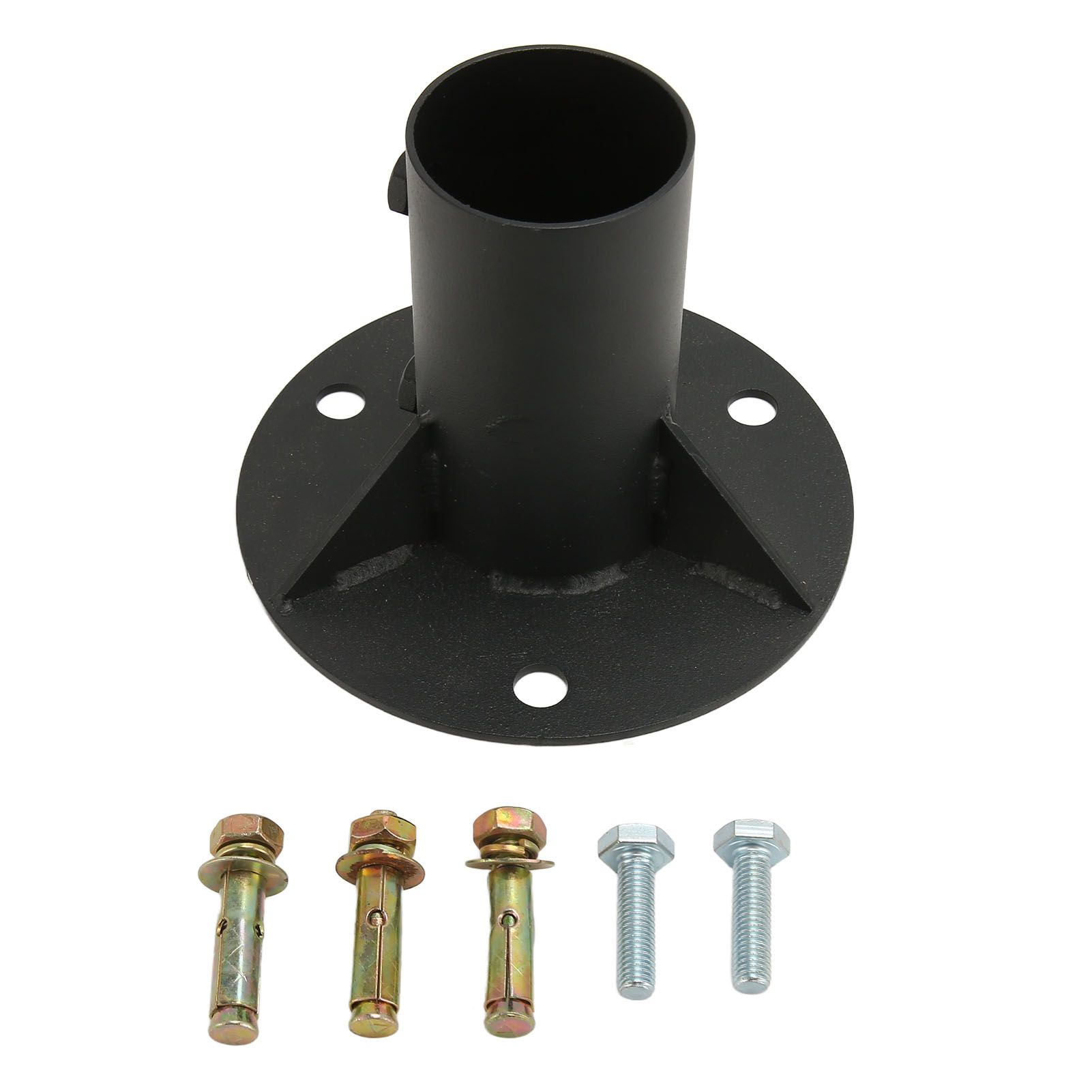 Chain Link Fence Pole Floor Flange Base Flange Heavy Solid Fence Post Concrete Mount for Holding Fence Mailbox Flag Round Posts 52mm / 2.0in - Image 5