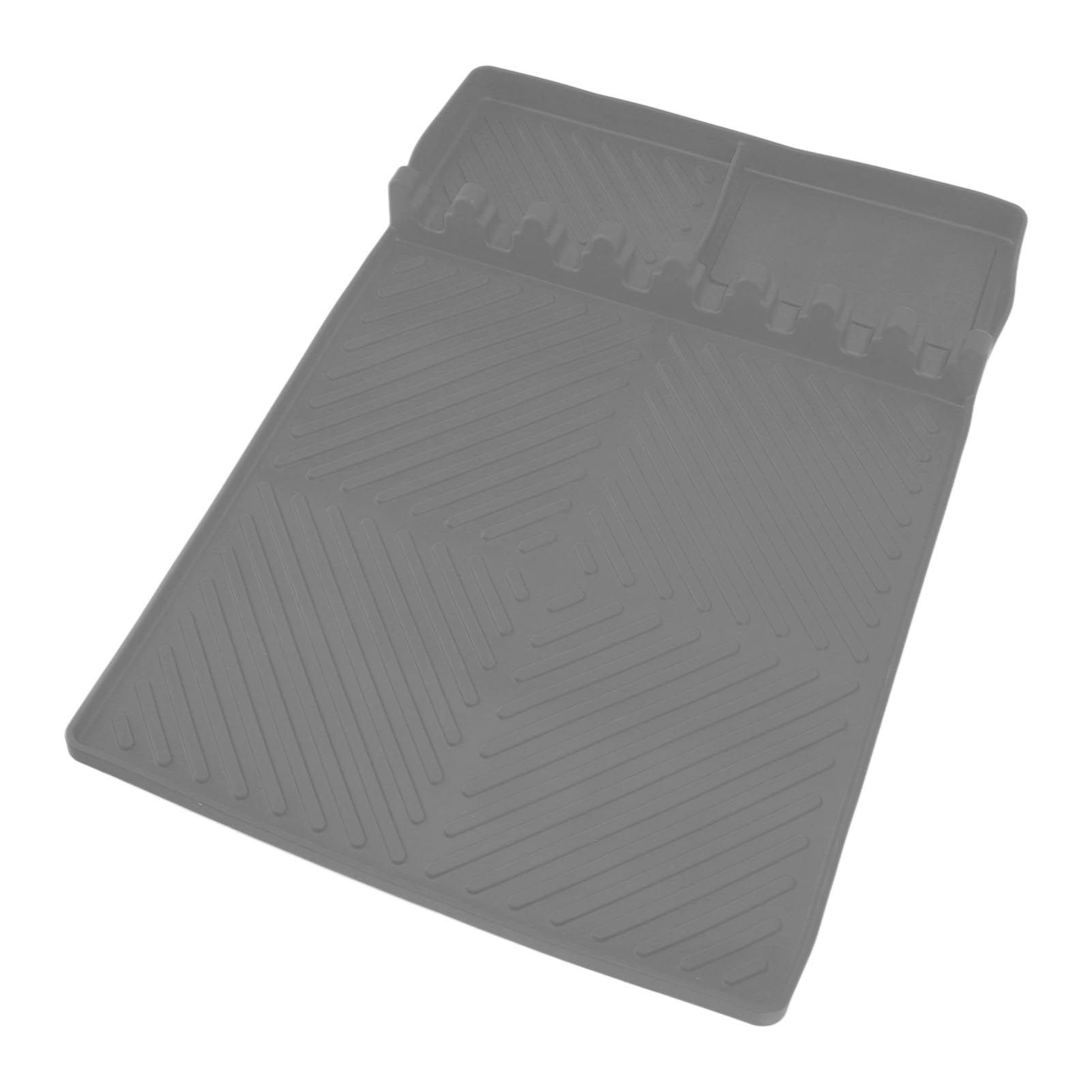 Grill Tools Mat Silicone 8 Slots 16x11.5in Anti Slip Heat Resistant Easy to Clean Griddle Accessories for Kitchen Cooking Grey - Image 5