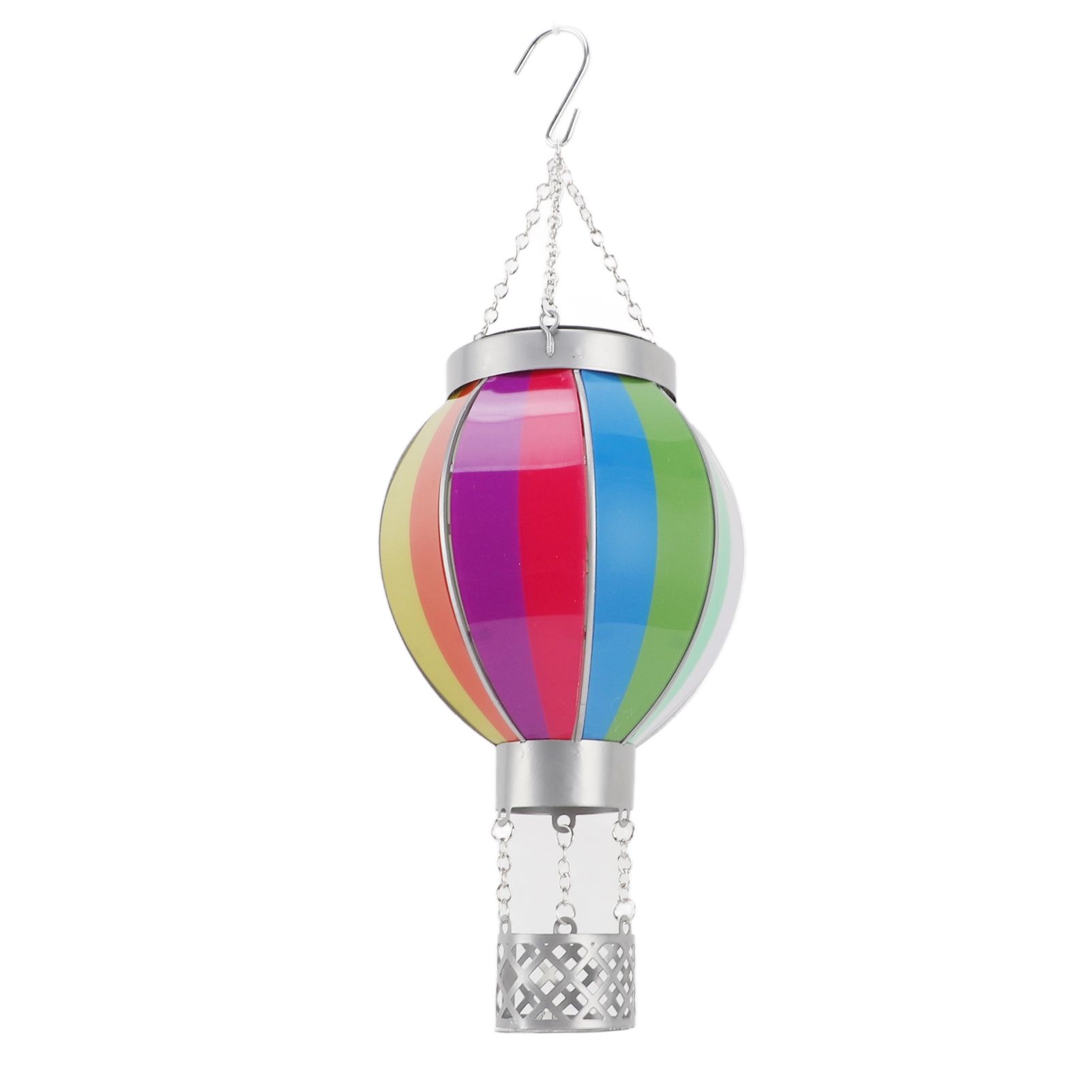 Hot Air Balloon Solar Lantern 600MAH Rainbow Color Automatic On Off Warm Light Outdoor Solar Hanging Lights for Patio Garden Porch - Image 7