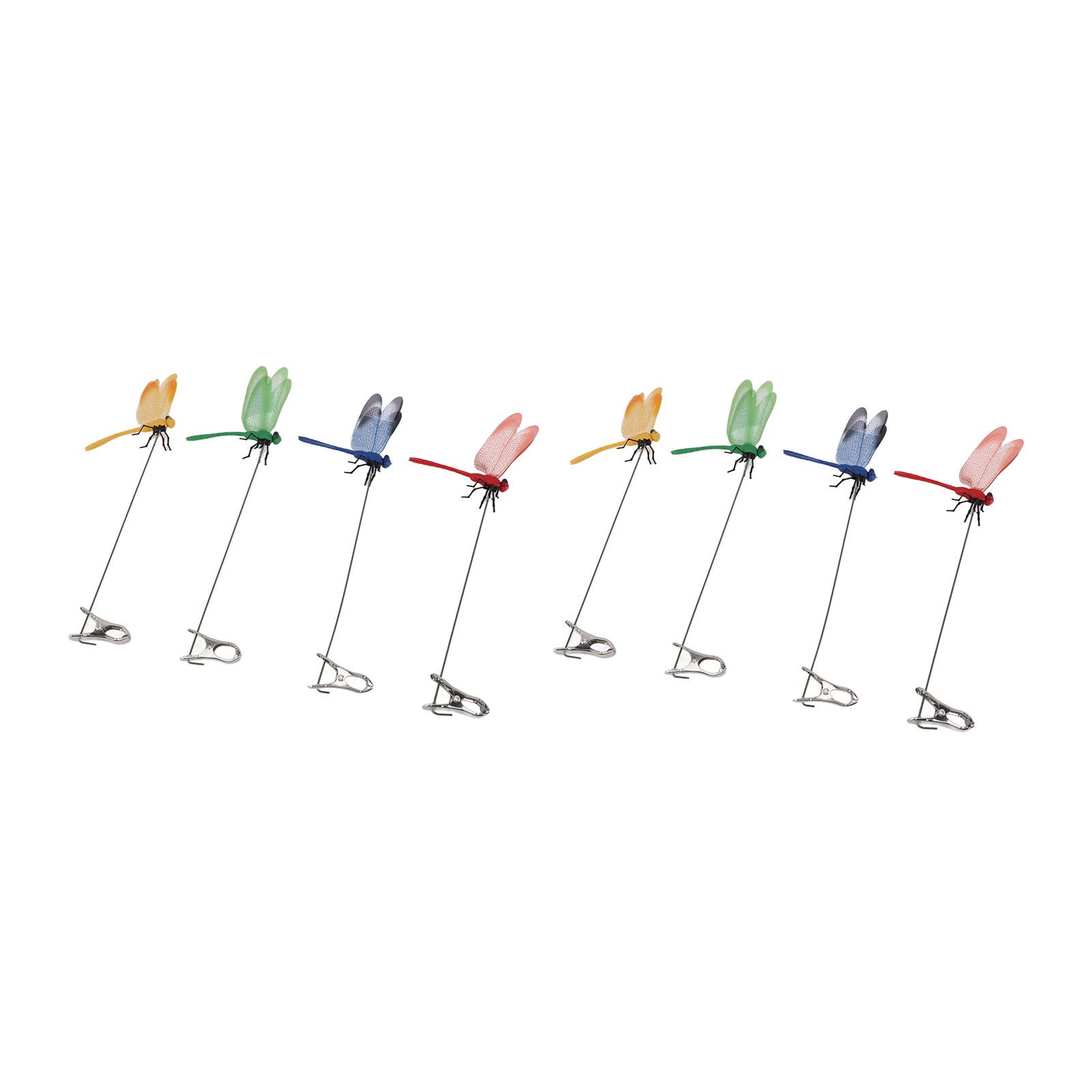 8PCS Fake Dragonfly Clip Waterproof Outdoor 3D Dragonfly Garden Decorative Clips Home Patio Ornaments Crafts - Image 6