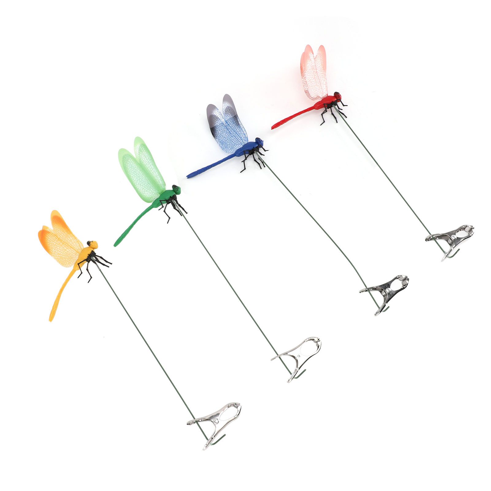 8PCS Fake Dragonfly Clip Waterproof Outdoor 3D Dragonfly Garden Decorative Clips Home Patio Ornaments Crafts - Image 8