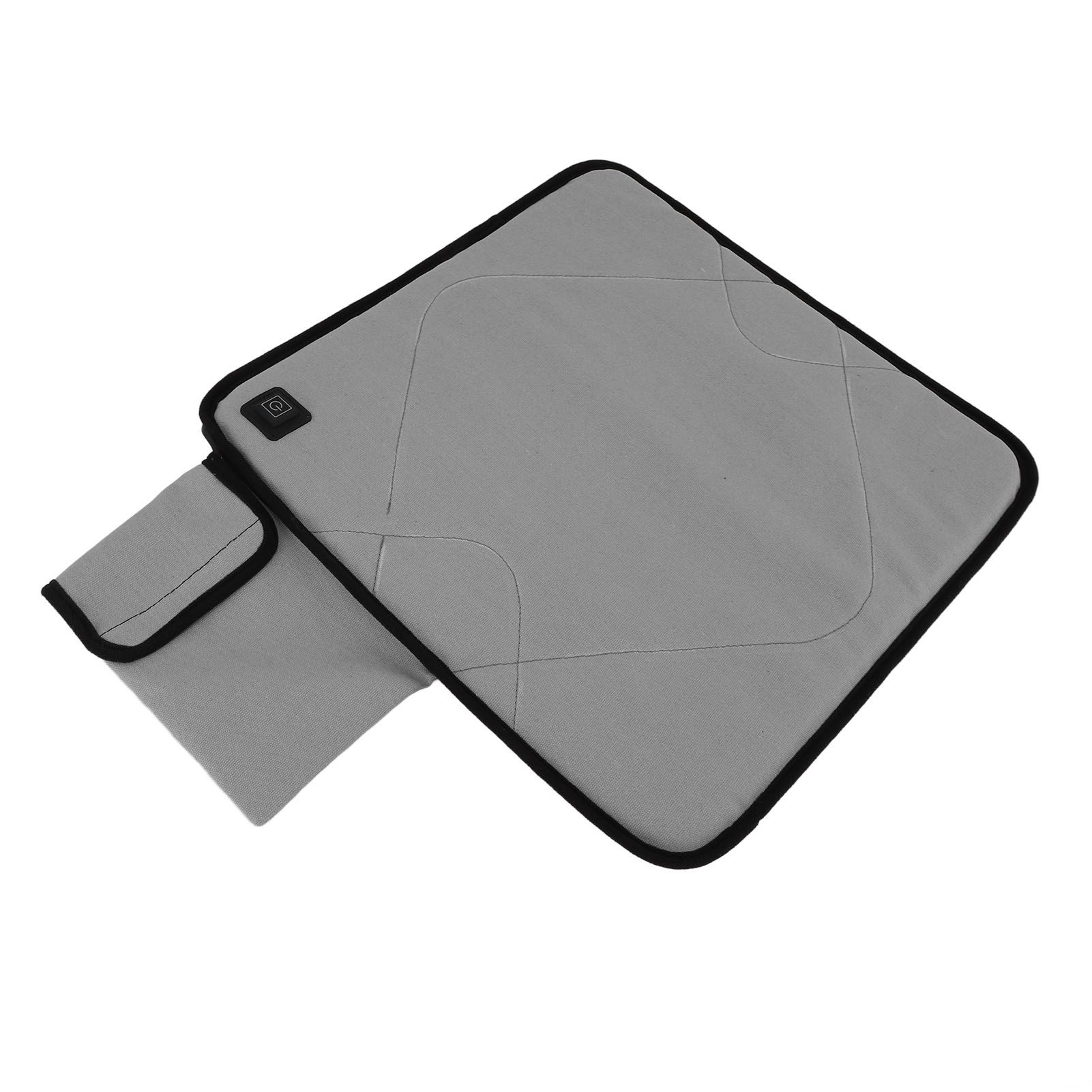 USB Heated Seat Cushion Adjustable Lightweight Heated Stadium Cushion for Camping Fishing Home Office Deep Gray - Image 6