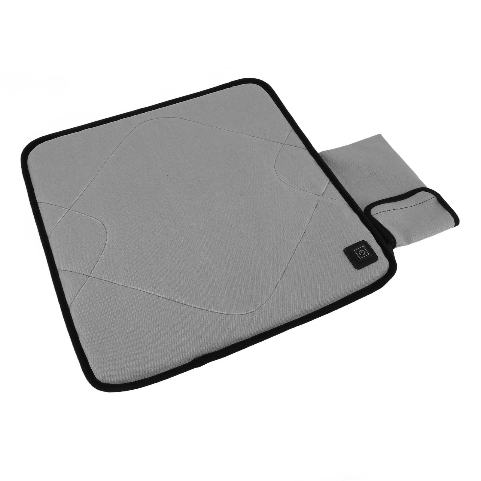 USB Heated Seat Cushion Adjustable Lightweight Heated Stadium Cushion for Camping Fishing Home Office Deep Gray - Image 7
