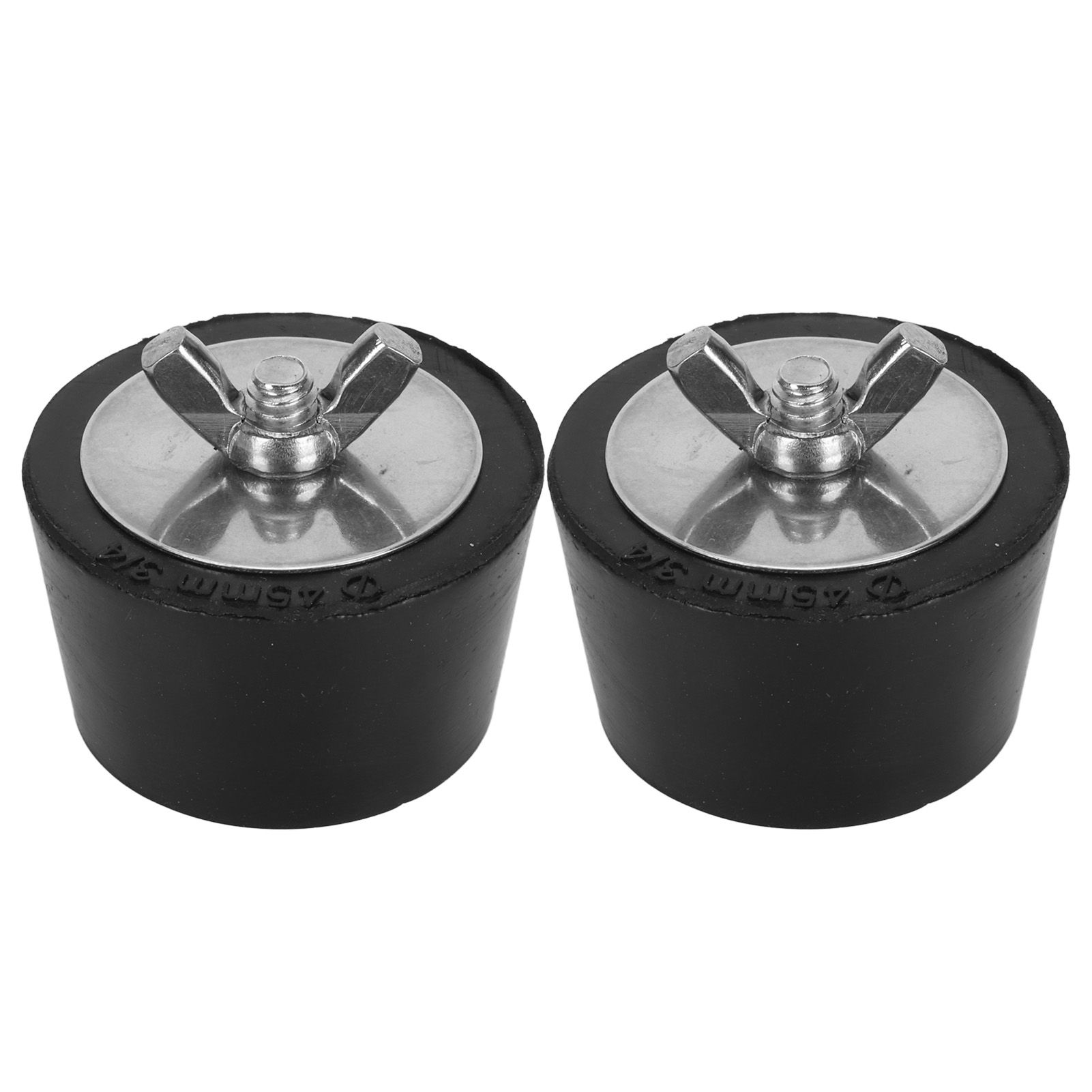 2PCS Pool Winterizing Plug Rubber Stainless Steel Pool Winter Expansion Plugs for Swimming Pool Pipework Winter Fittings 45mm/1.8in - Image 1
