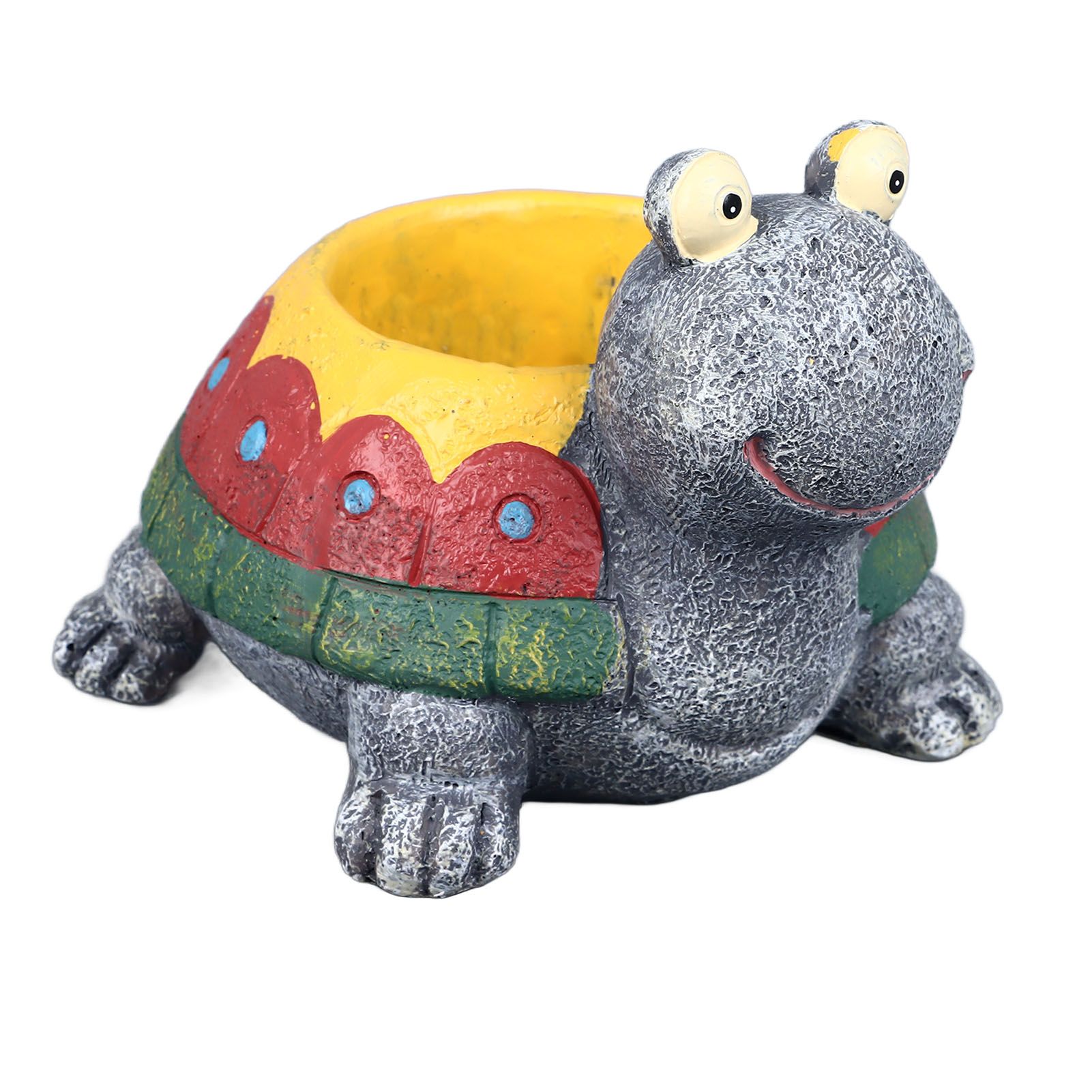 Succulent Planter Tortoise Shape Drainage Holes Stable Base Durable Resin Flower Pot for Cactus Plant Micro Landscape - Image 3