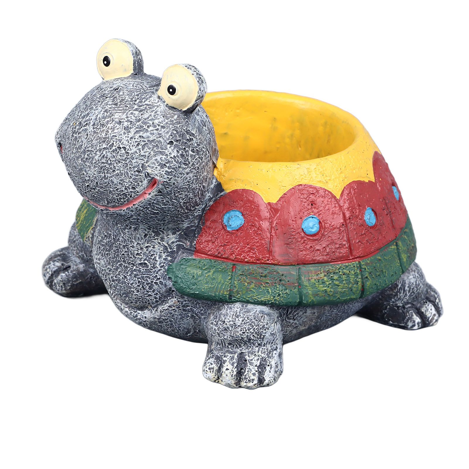 Succulent Planter Tortoise Shape Drainage Holes Stable Base Durable Resin Flower Pot for Cactus Plant Micro Landscape - Image 4