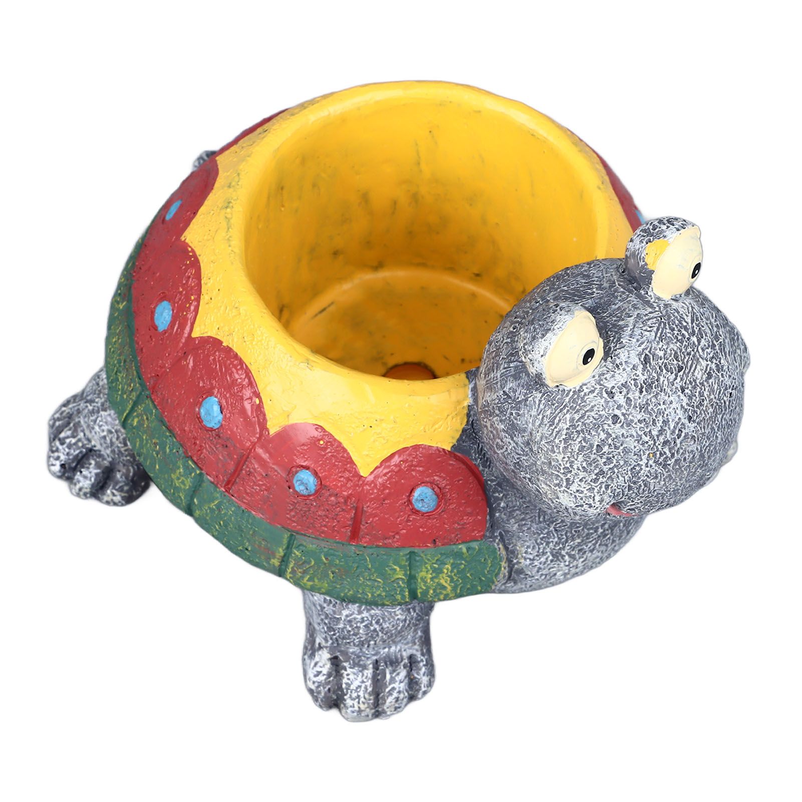 Succulent Planter Tortoise Shape Drainage Holes Stable Base Durable Resin Flower Pot for Cactus Plant Micro Landscape - Image 5