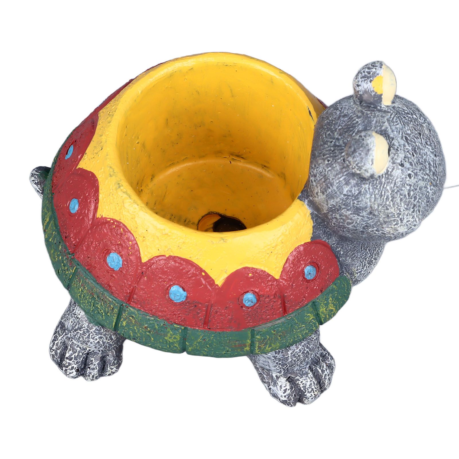 Succulent Planter Tortoise Shape Drainage Holes Stable Base Durable Resin Flower Pot for Cactus Plant Micro Landscape - Image 8