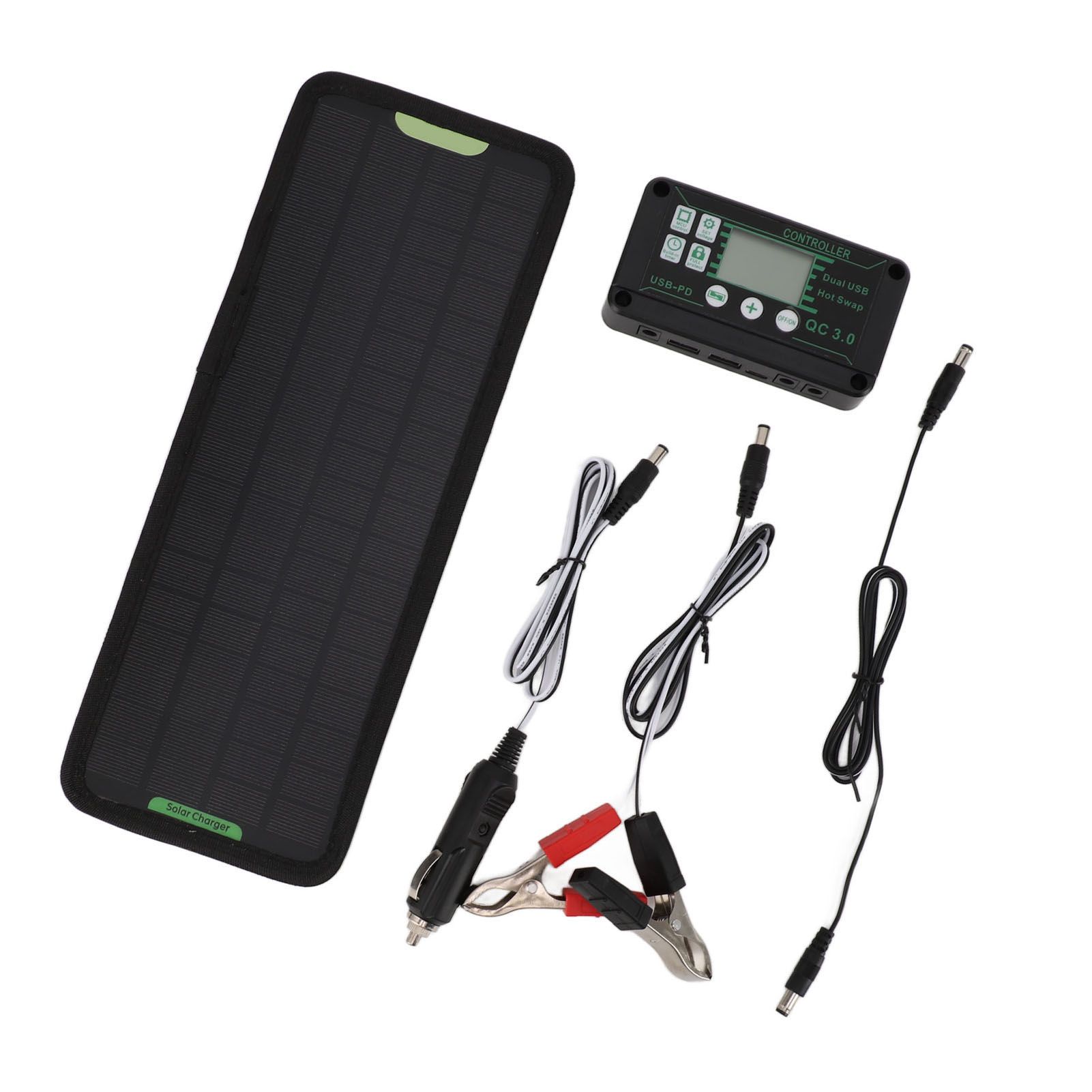 12V 10W MPPT Solar Charge Controller Power Loss Prevention Waterproof 12V Solar Panel Battery Charger Controller Black - Image 3