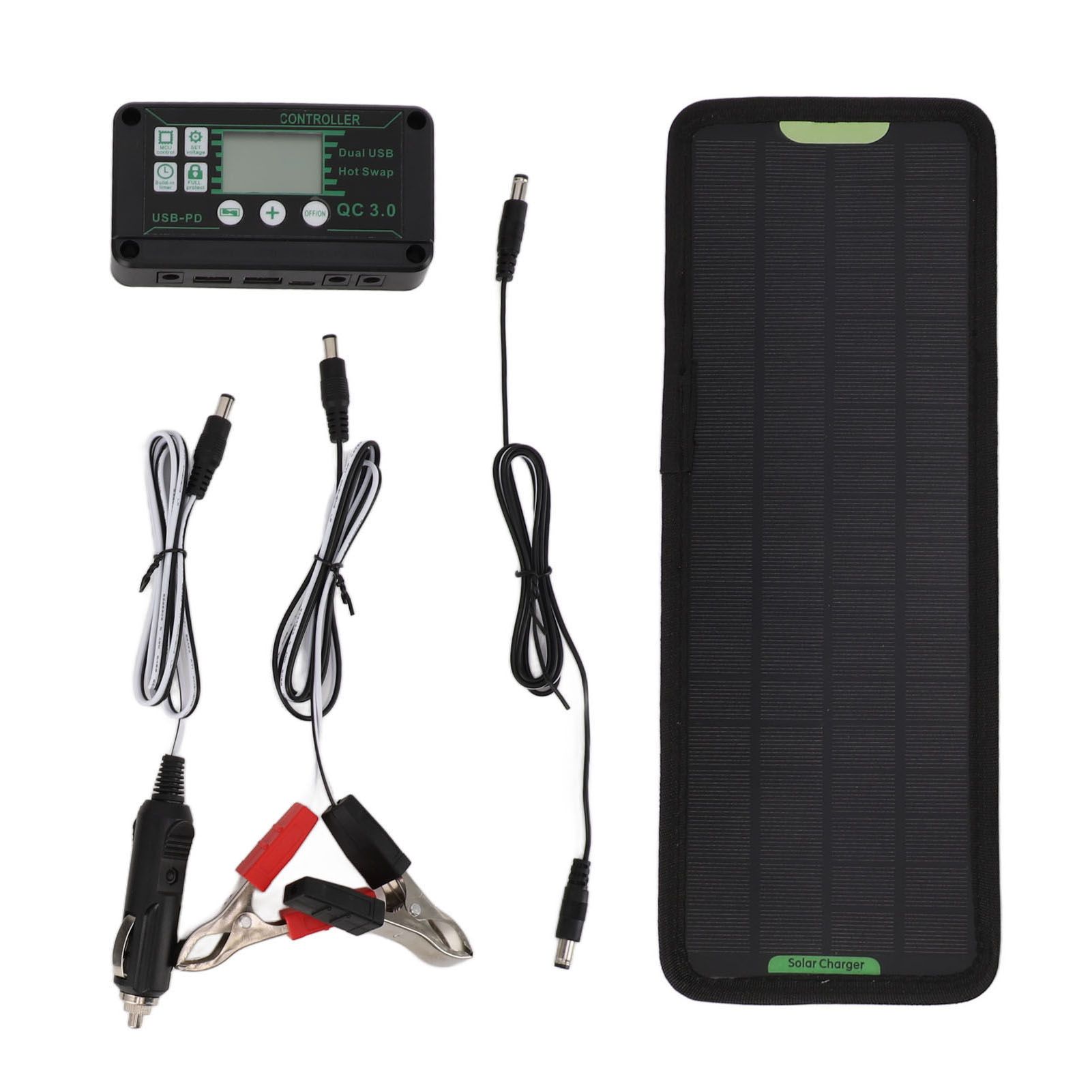 12V 10W MPPT Solar Charge Controller Power Loss Prevention Waterproof 12V Solar Panel Battery Charger Controller Black - Image 4