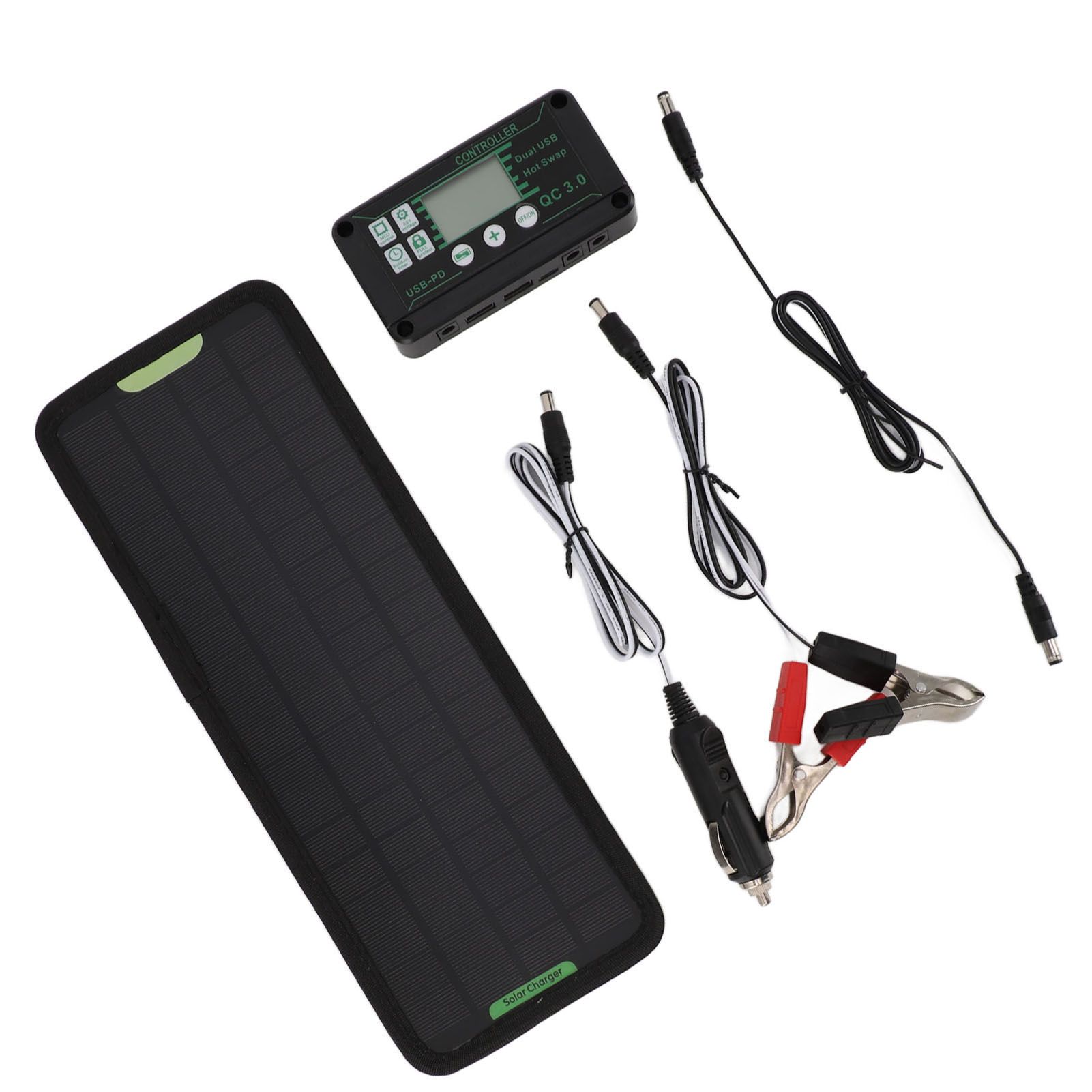12V 10W MPPT Solar Charge Controller Power Loss Prevention Waterproof 12V Solar Panel Battery Charger Controller Black - Image 5