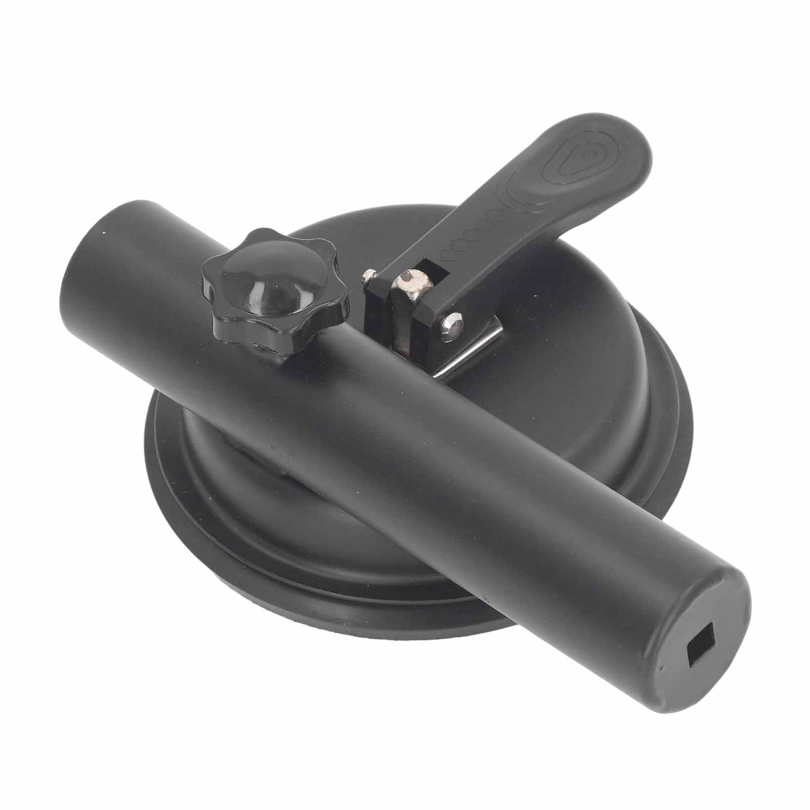 Universal Suction Cup Flag Pole Bracket Vehicle Flagpole Bracket Multi Function Flag Pole Holder Aluminum Alloy Silicone Black - Image 1
