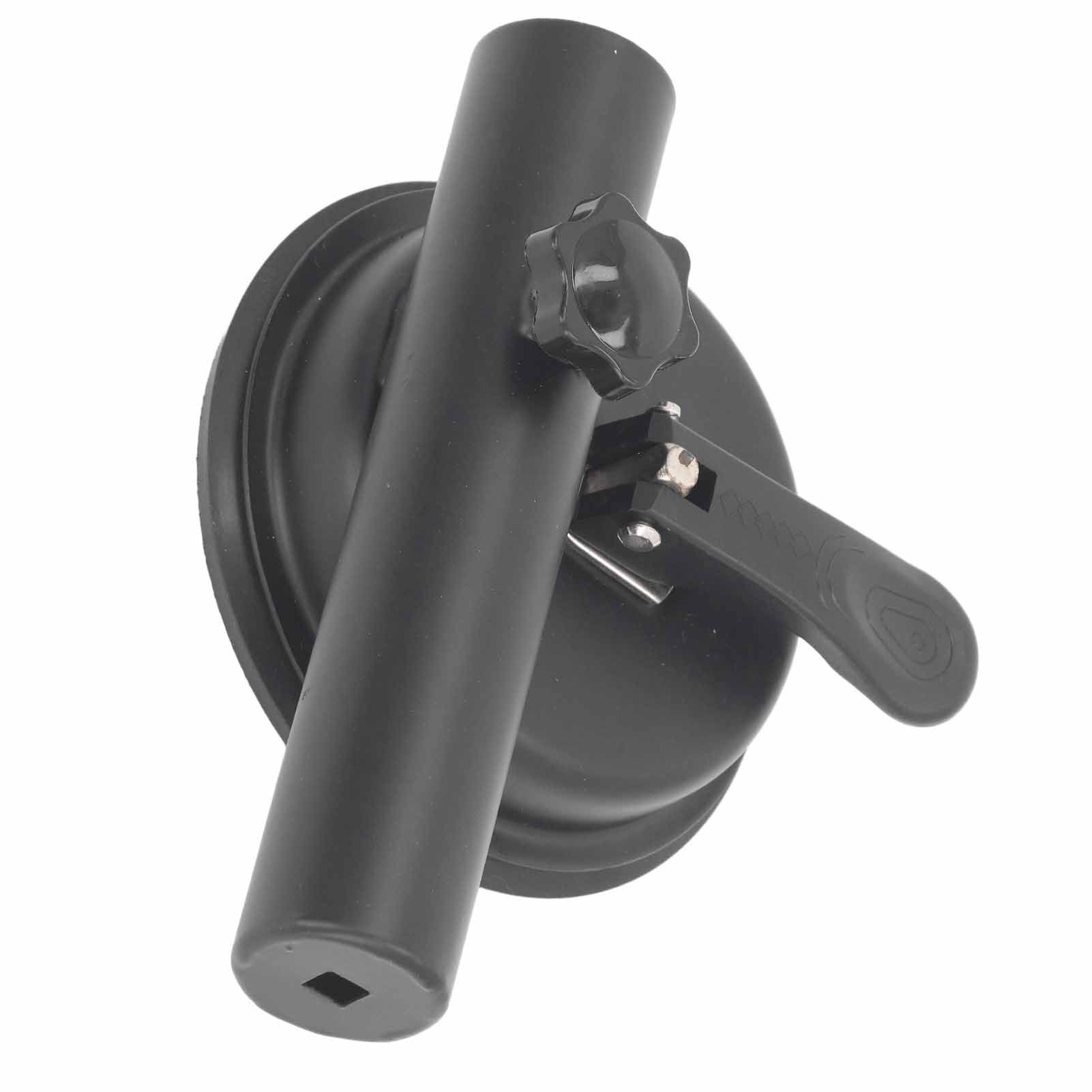 Universal Suction Cup Flag Pole Bracket Vehicle Flagpole Bracket Multi Function Flag Pole Holder Aluminum Alloy Silicone Black - Image 5