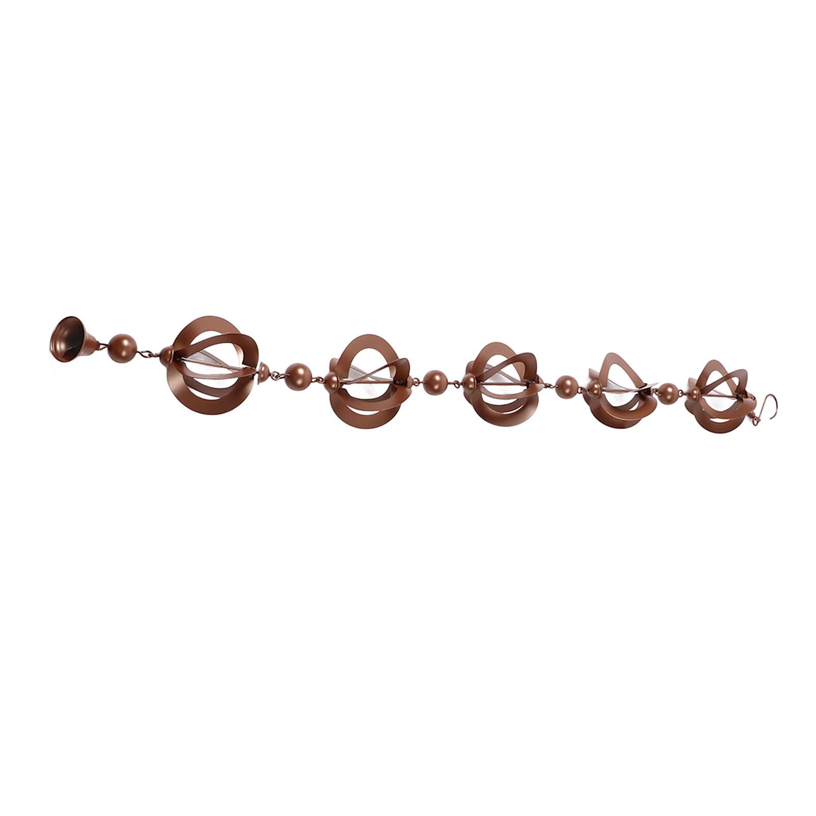 Hanging Rain Chain Metal Decorative Rotating Hollow Rain Chain for Garden Courtyard - Image 1