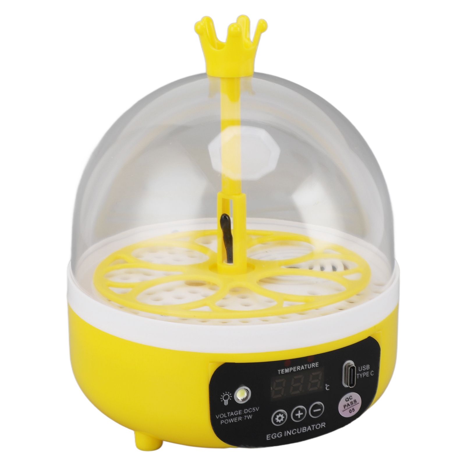 Mini Egg Incubator for Home Automatic Temperature Humidity Control 4 Eggs Candler Poultry Hatching Machine for Chickens Ducks Pigeons Manual Turning - Image 3