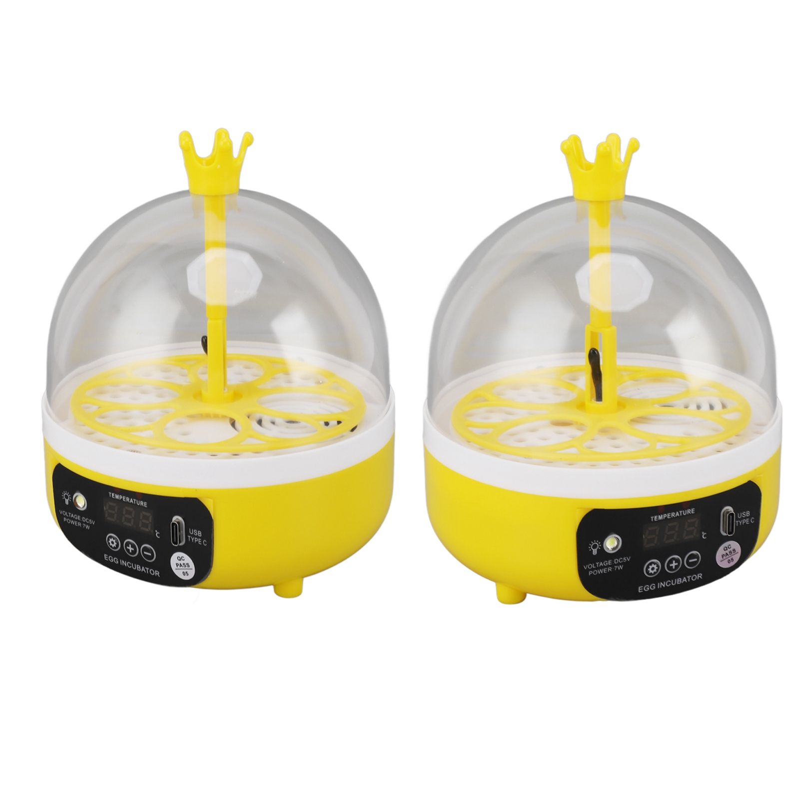 Mini Egg Incubator for Home Automatic Temperature Humidity Control 4 Eggs Candler Poultry Hatching Machine for Chickens Ducks Pigeons Manual Turning - Image 8