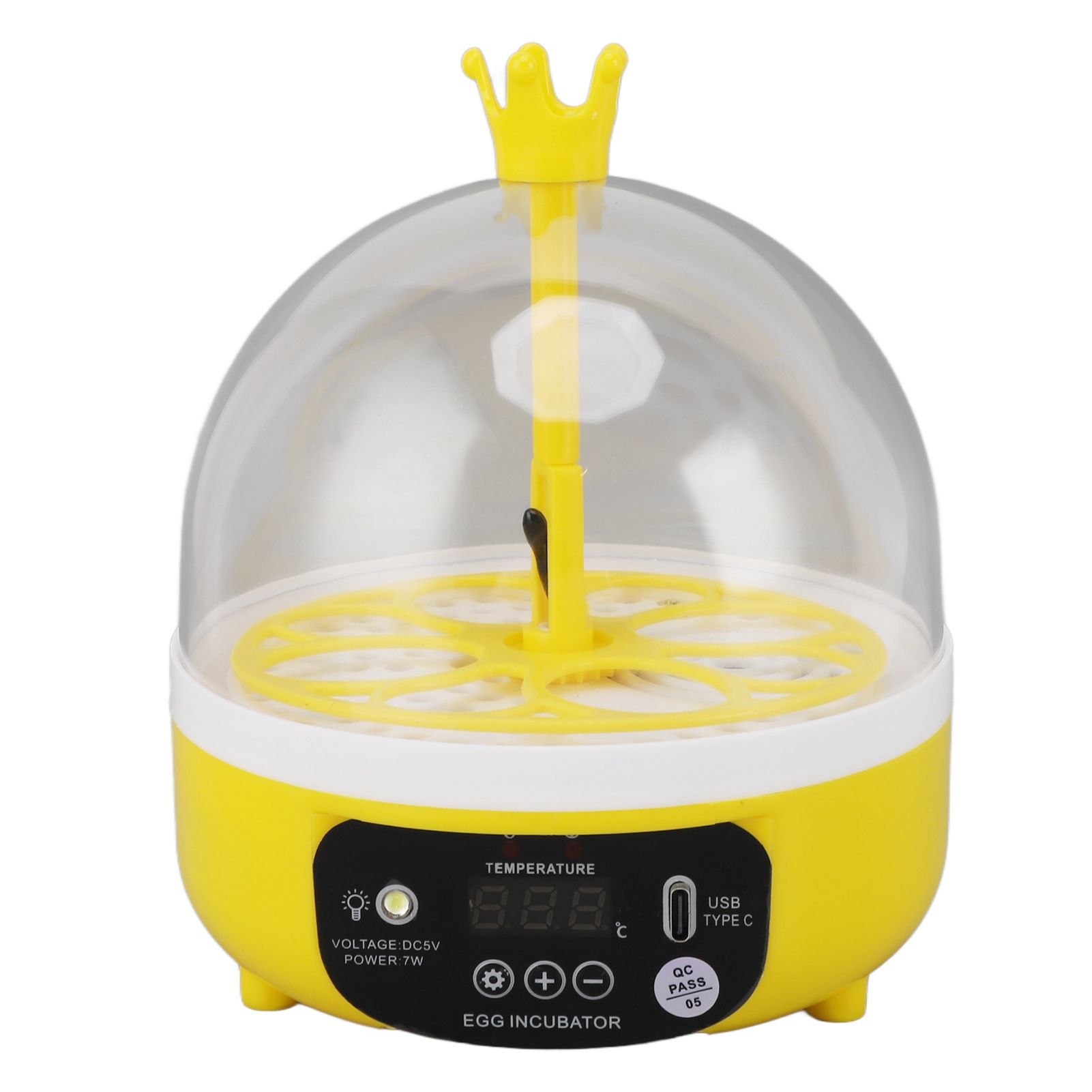 Mini Egg Incubator for Home Automatic Temperature Humidity Control 4 Eggs Candler Poultry Hatching Machine for Chickens Ducks Pigeons Auto Turning - Image 2