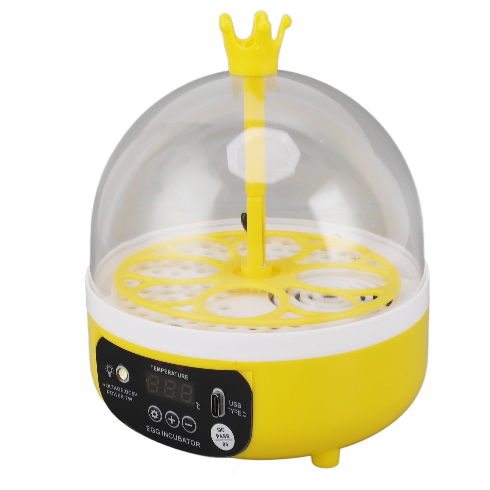 Mini Egg Incubator for Home Automatic Temperature Humidity Control 4 Eggs Candler Poultry Hatching Machine for Chickens Ducks Pigeons Auto Turning - Image 4