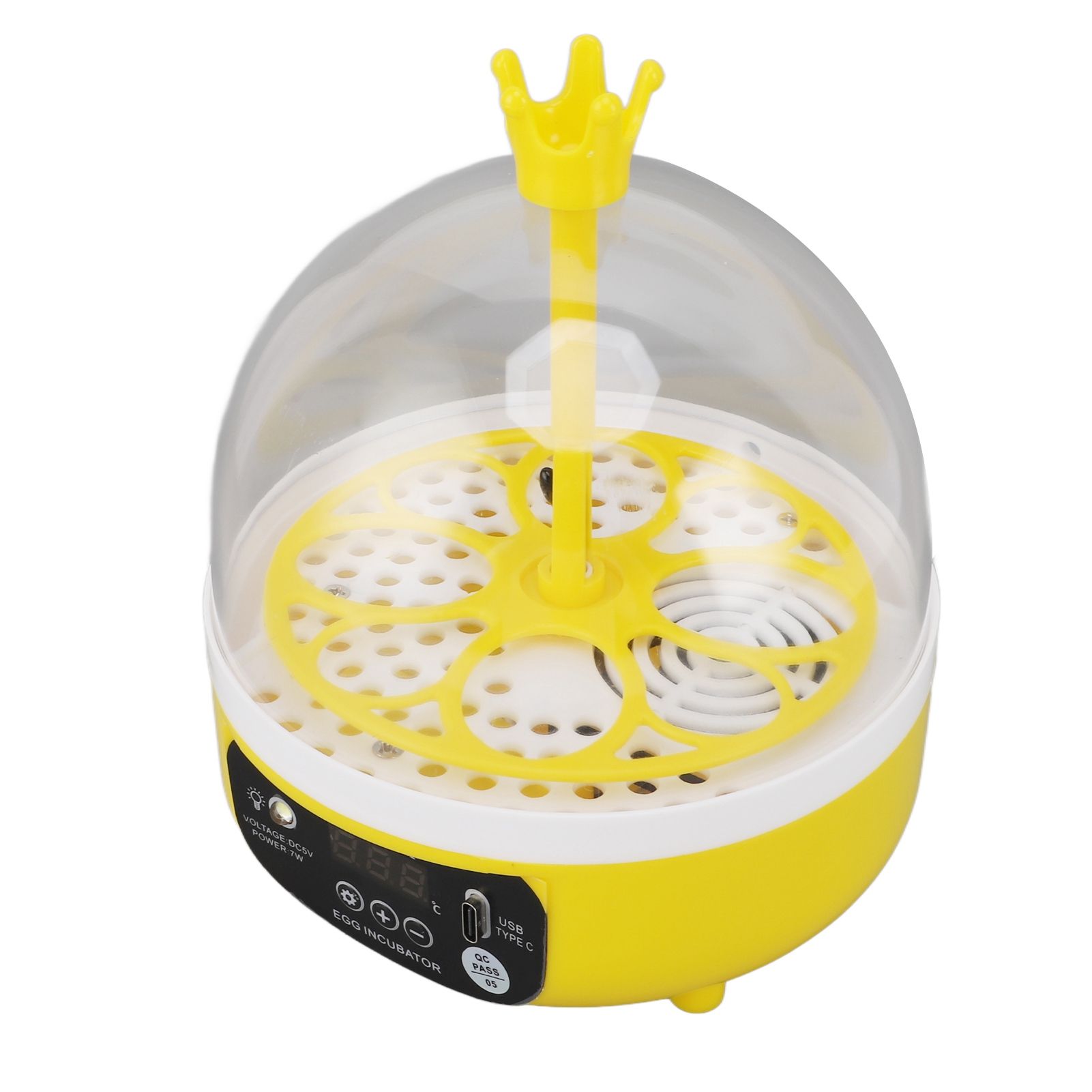 Mini Egg Incubator for Home Automatic Temperature Humidity Control 4 Eggs Candler Poultry Hatching Machine for Chickens Ducks Pigeons Auto Turning - Image 5