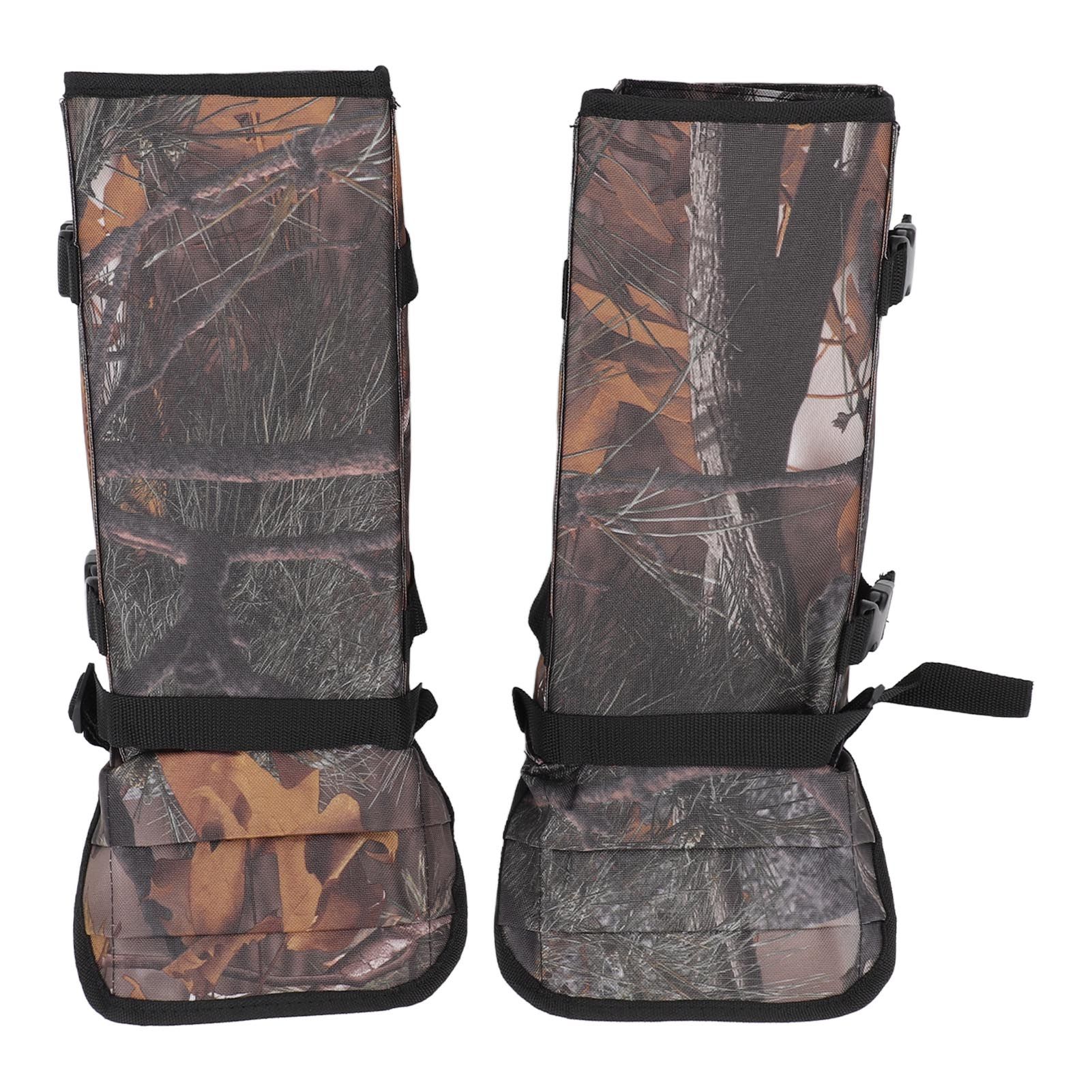 1 Pair Snake Gaiters Polyester Fiber Breathable Lightweight Snake Proof Leg Cover for Hiking Camping Mountaineering Leaf - Image 1
