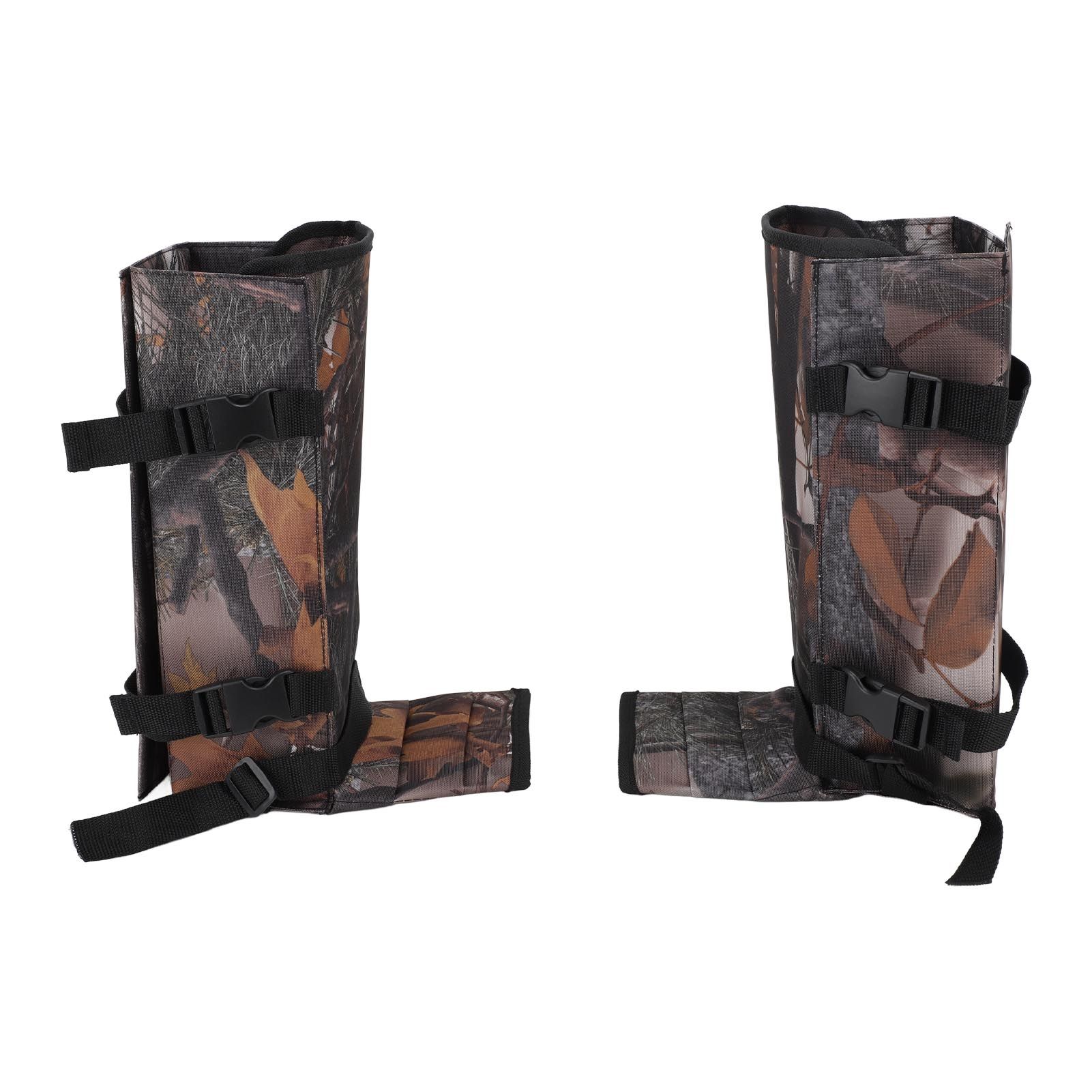 1 Pair Snake Gaiters Polyester Fiber Breathable Lightweight Snake Proof Leg Cover for Hiking Camping Mountaineering Leaf - Image 4