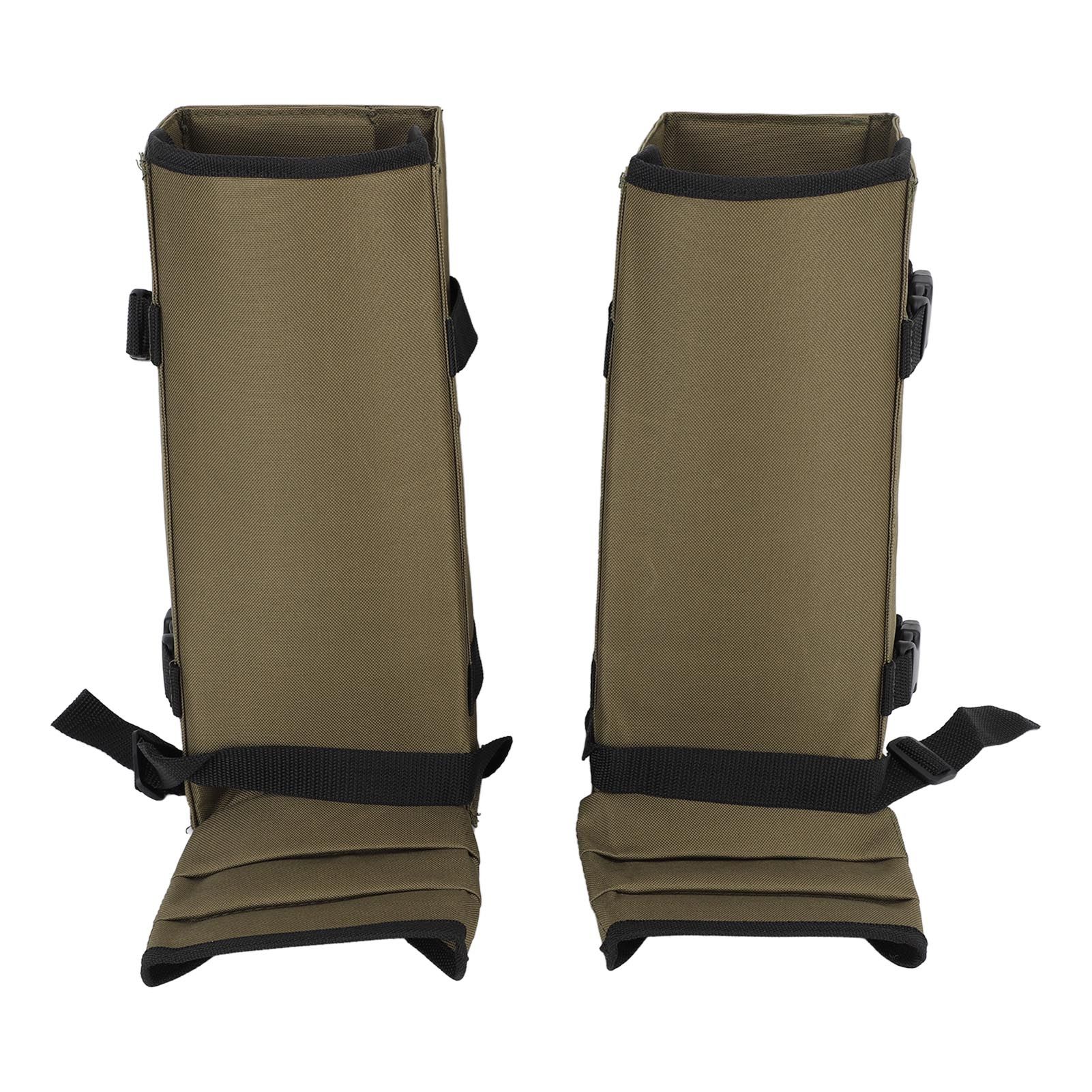 1 Pair Snake Gaiters Polyester Fiber Breathable Lightweight Snake Proof Leg Cover for Hiking Camping Mountaineering OD Green - Image 1
