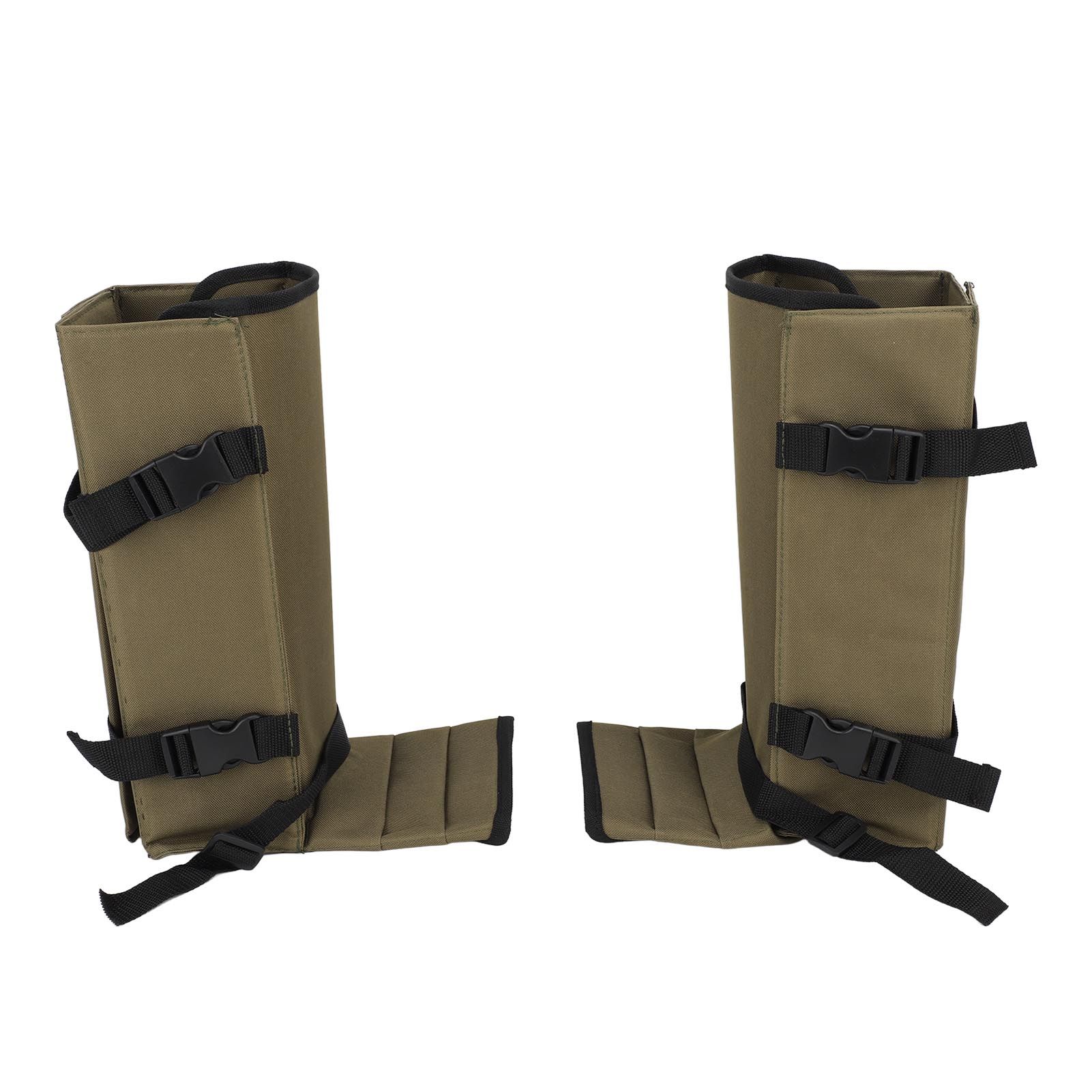1 Pair Snake Gaiters Polyester Fiber Breathable Lightweight Snake Proof Leg Cover for Hiking Camping Mountaineering OD Green - Image 4