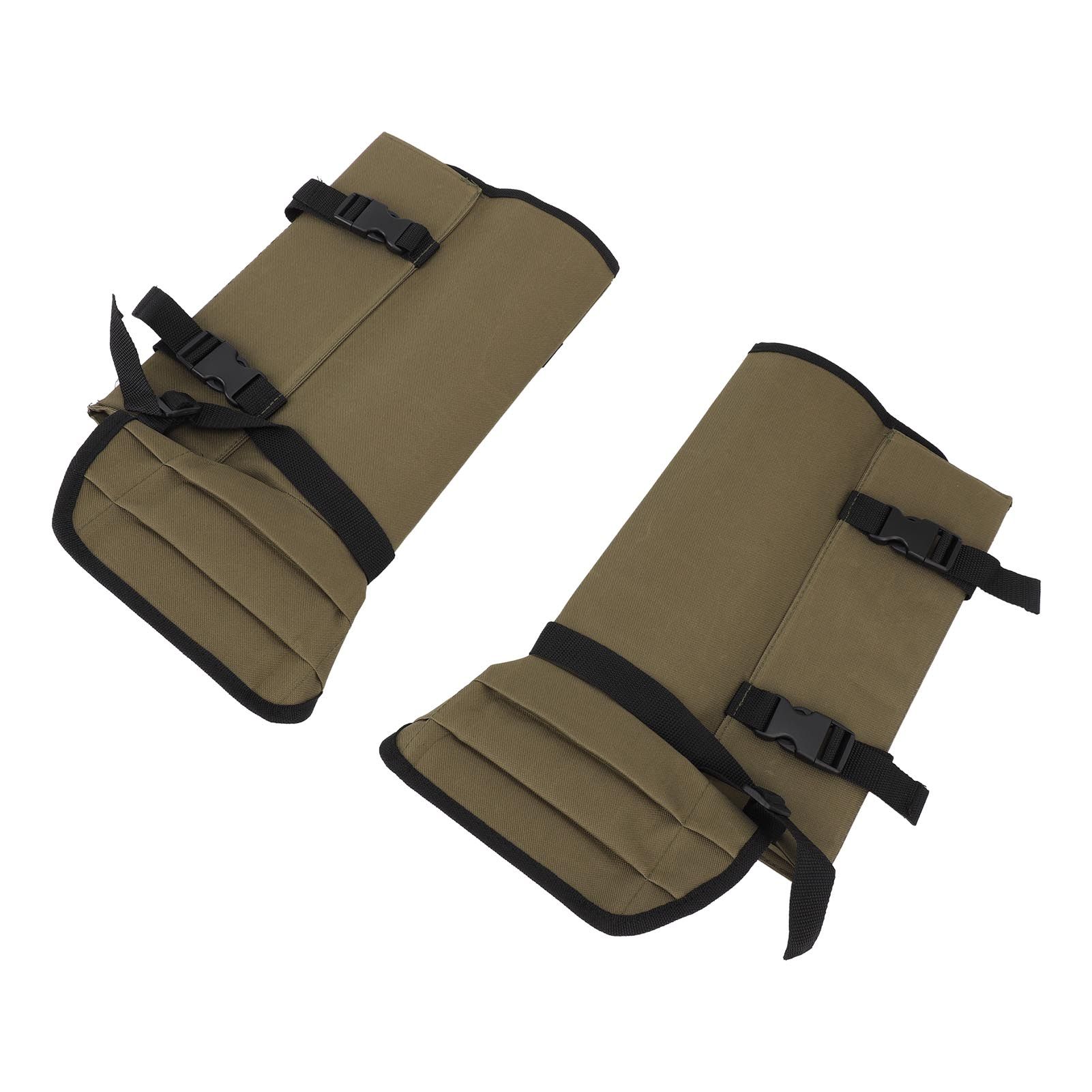 1 Pair Snake Gaiters Polyester Fiber Breathable Lightweight Snake Proof Leg Cover for Hiking Camping Mountaineering OD Green - Image 6