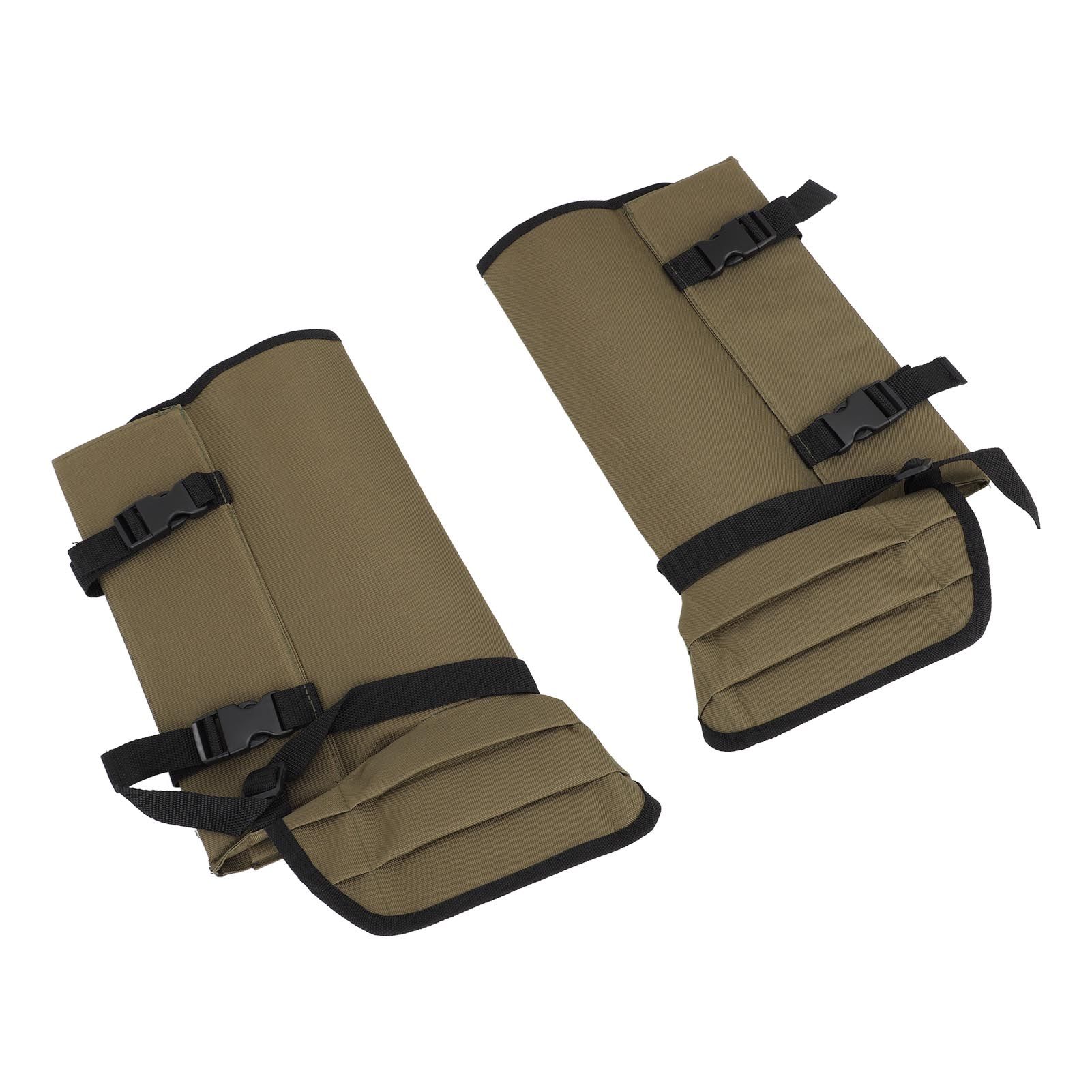 1 Pair Snake Gaiters Polyester Fiber Breathable Lightweight Snake Proof Leg Cover for Hiking Camping Mountaineering OD Green - Image 7