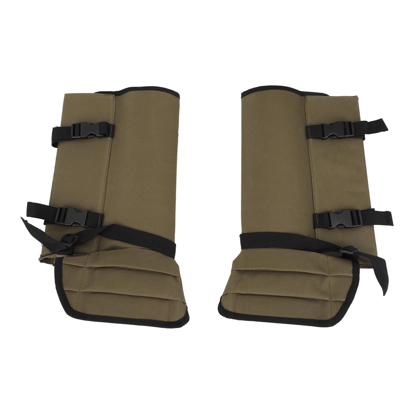 1 Pair Snake Gaiters Polyester Fiber Breathable Lightweight Snake Proof Leg Cover for Hiking Camping Mountaineering OD Green - Image 8
