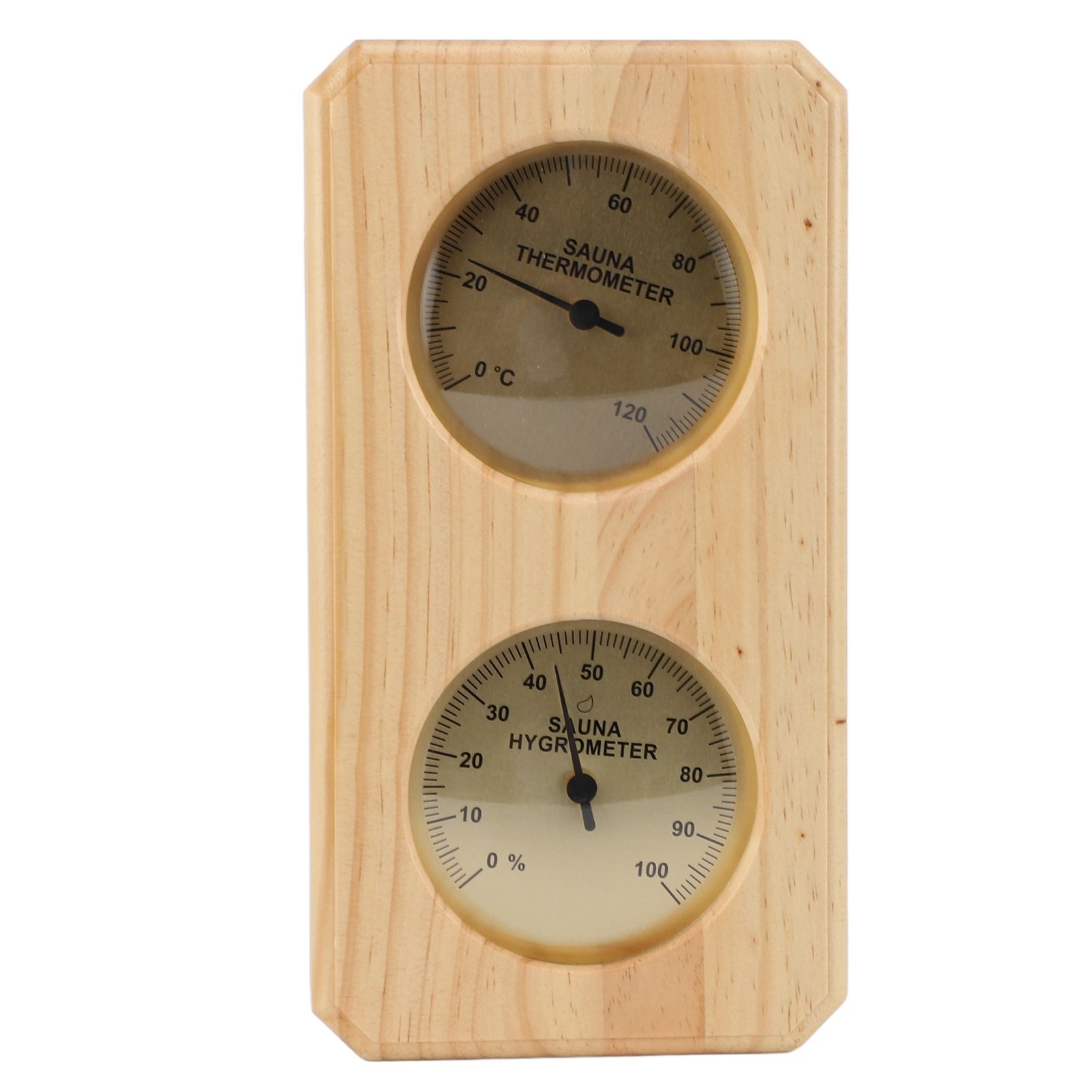Sauna Thermometer and Hygrometer 2 in 1 Indoor Humidity Temperature Measurement Sauna Room Wooden Sauna Hygrothermograph - Image 1