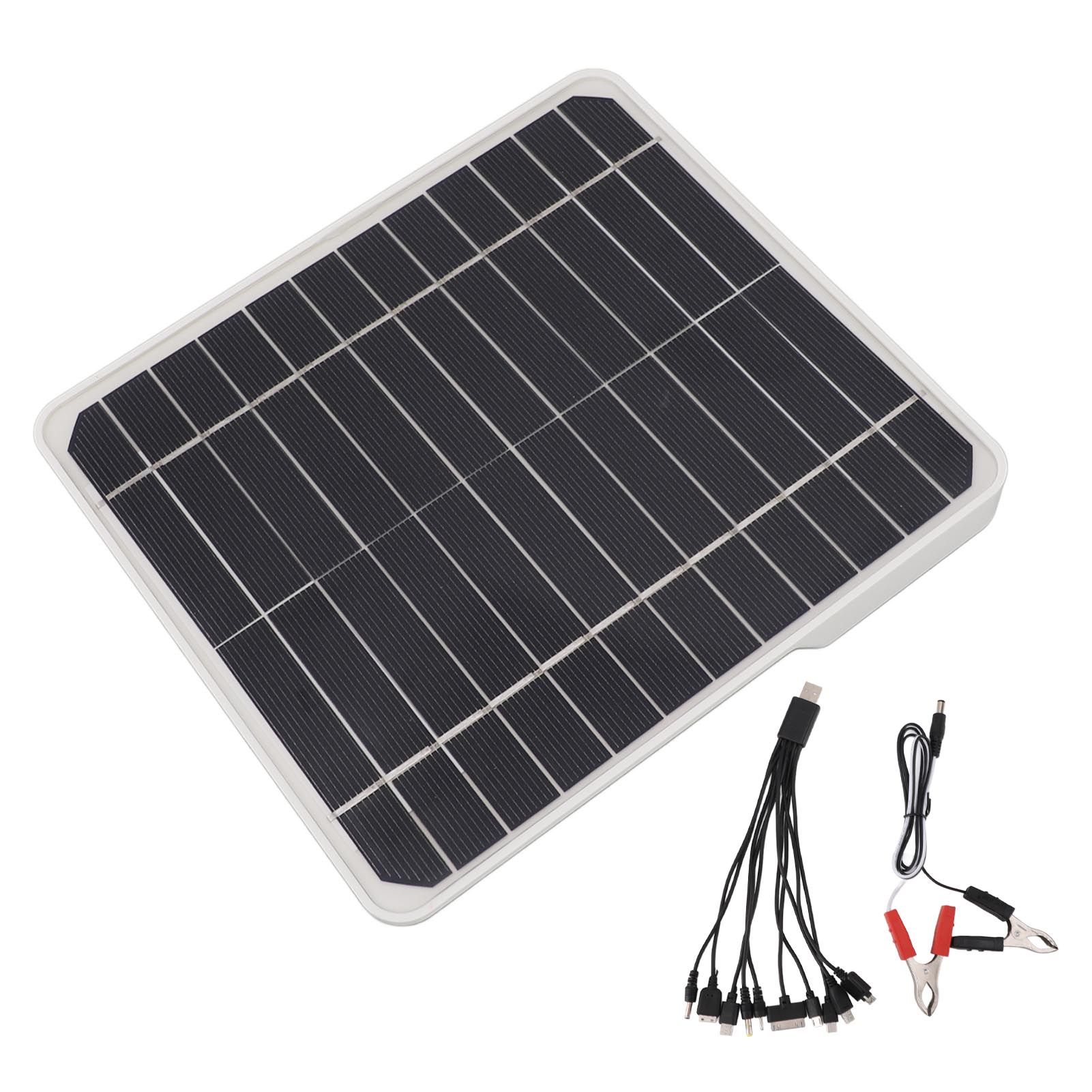 10W 12V Solar Panel Car Battery Charger 10 Watt 12 Volt Solar Panel for Charging Cars Mobile Phone Batteries - Image 3