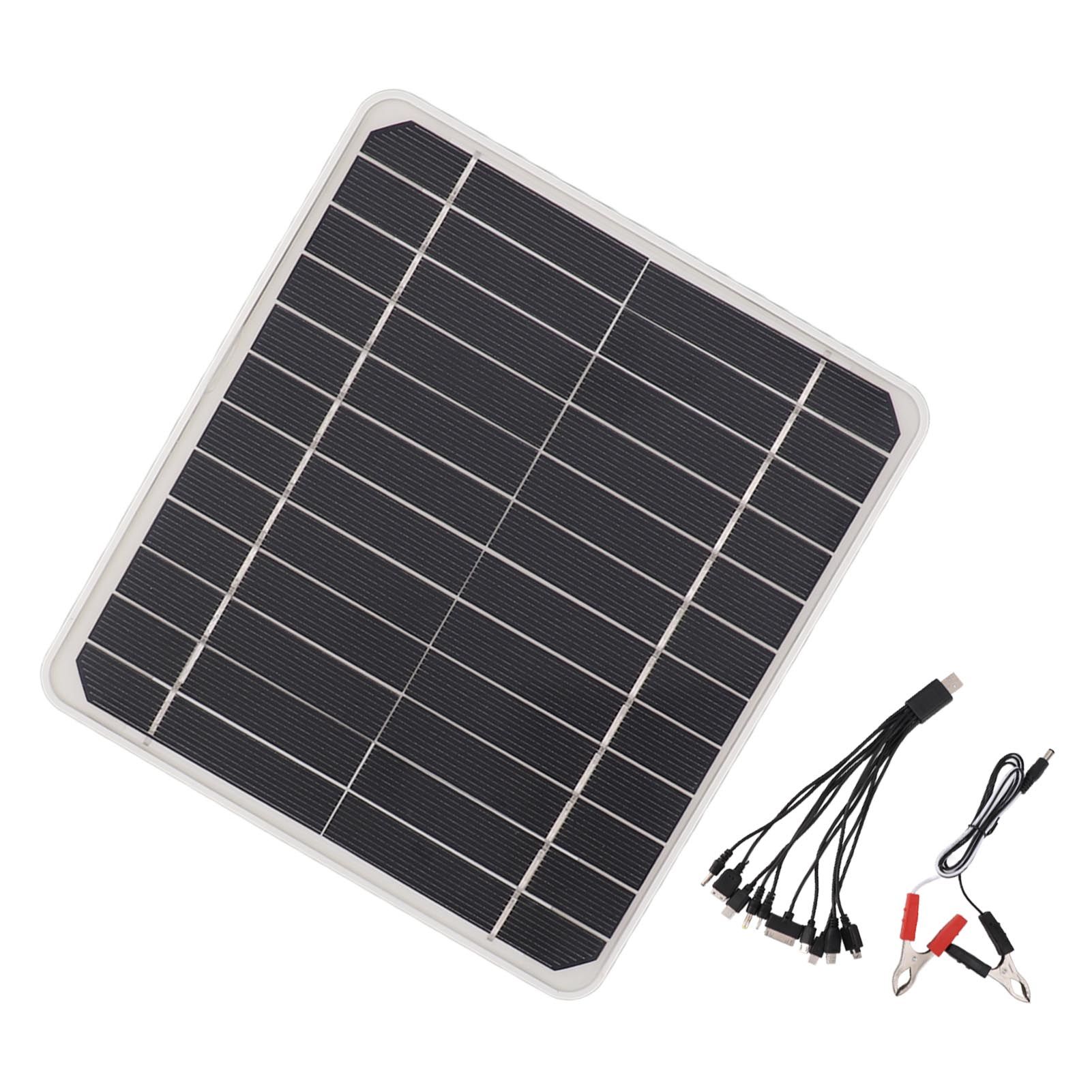 10W 12V Solar Panel Car Battery Charger 10 Watt 12 Volt Solar Panel for Charging Cars Mobile Phone Batteries - Image 5