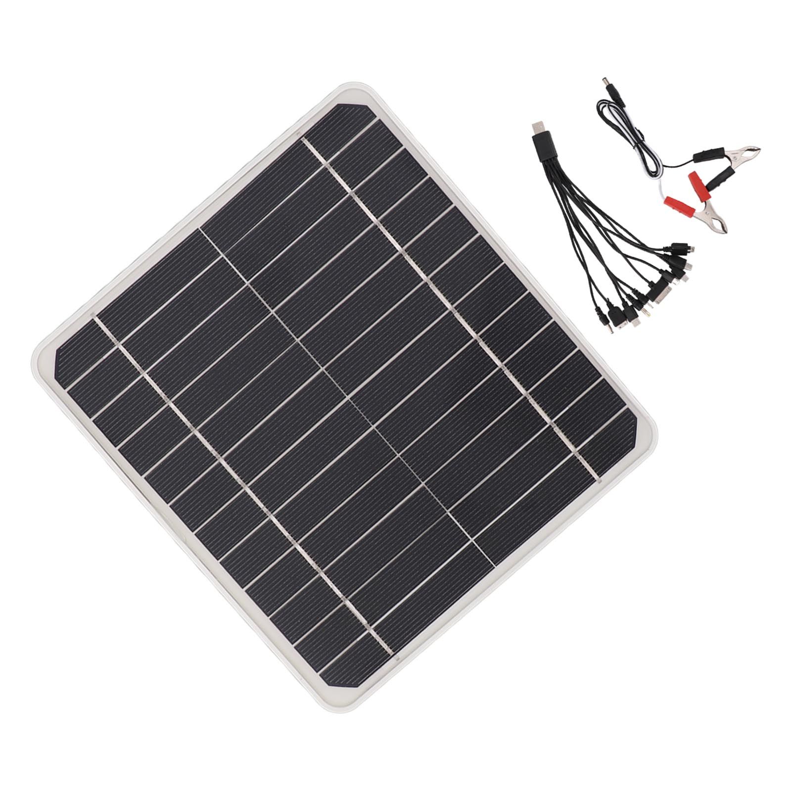 10W 12V Solar Panel Car Battery Charger 10 Watt 12 Volt Solar Panel for Charging Cars Mobile Phone Batteries - Image 6